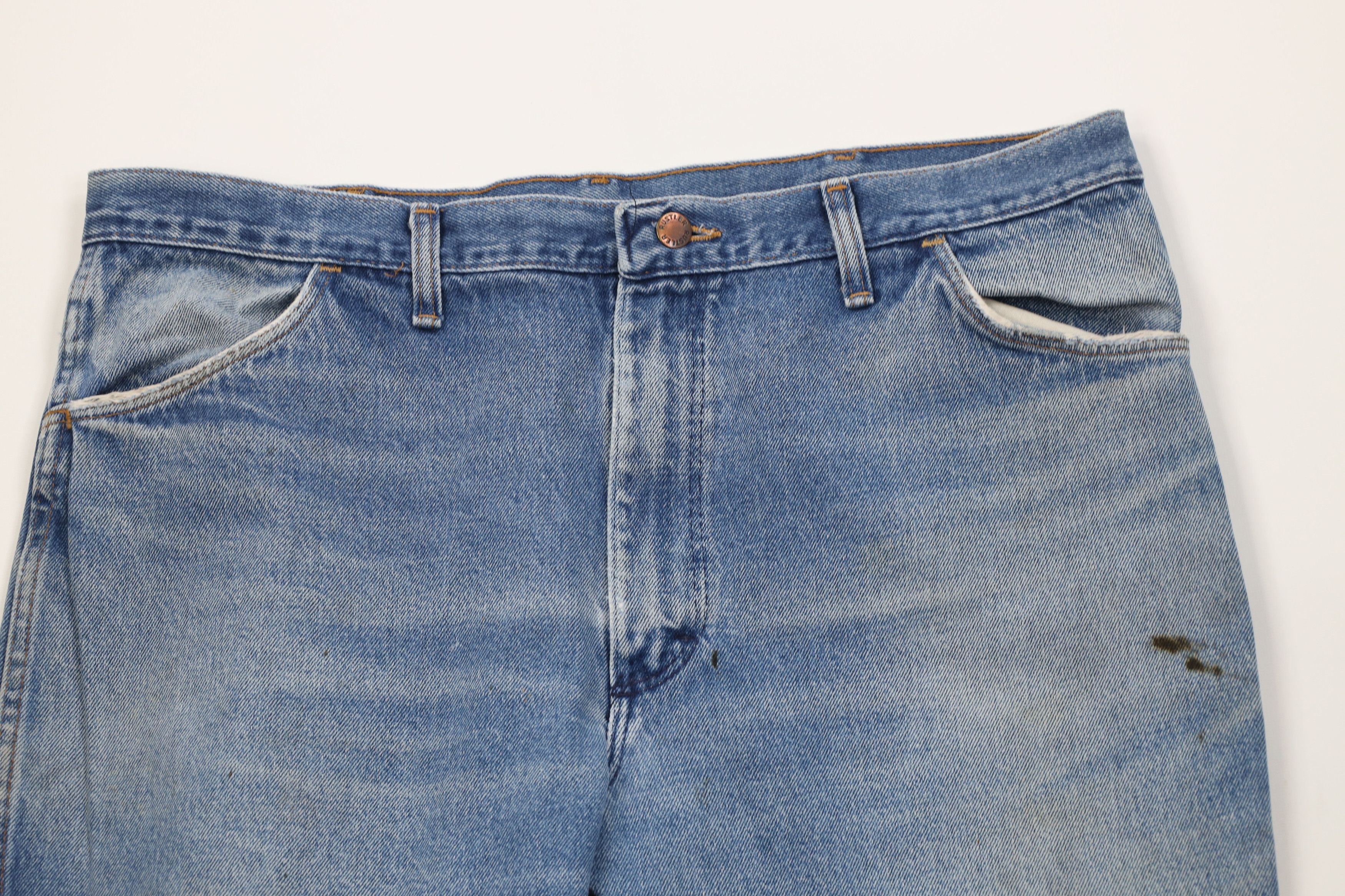 Vintage Vintage 70s Streetwear Flared Bootcut Denim Jeans Blue USA Size US 40 / EU 56 - 2 Thumbnail