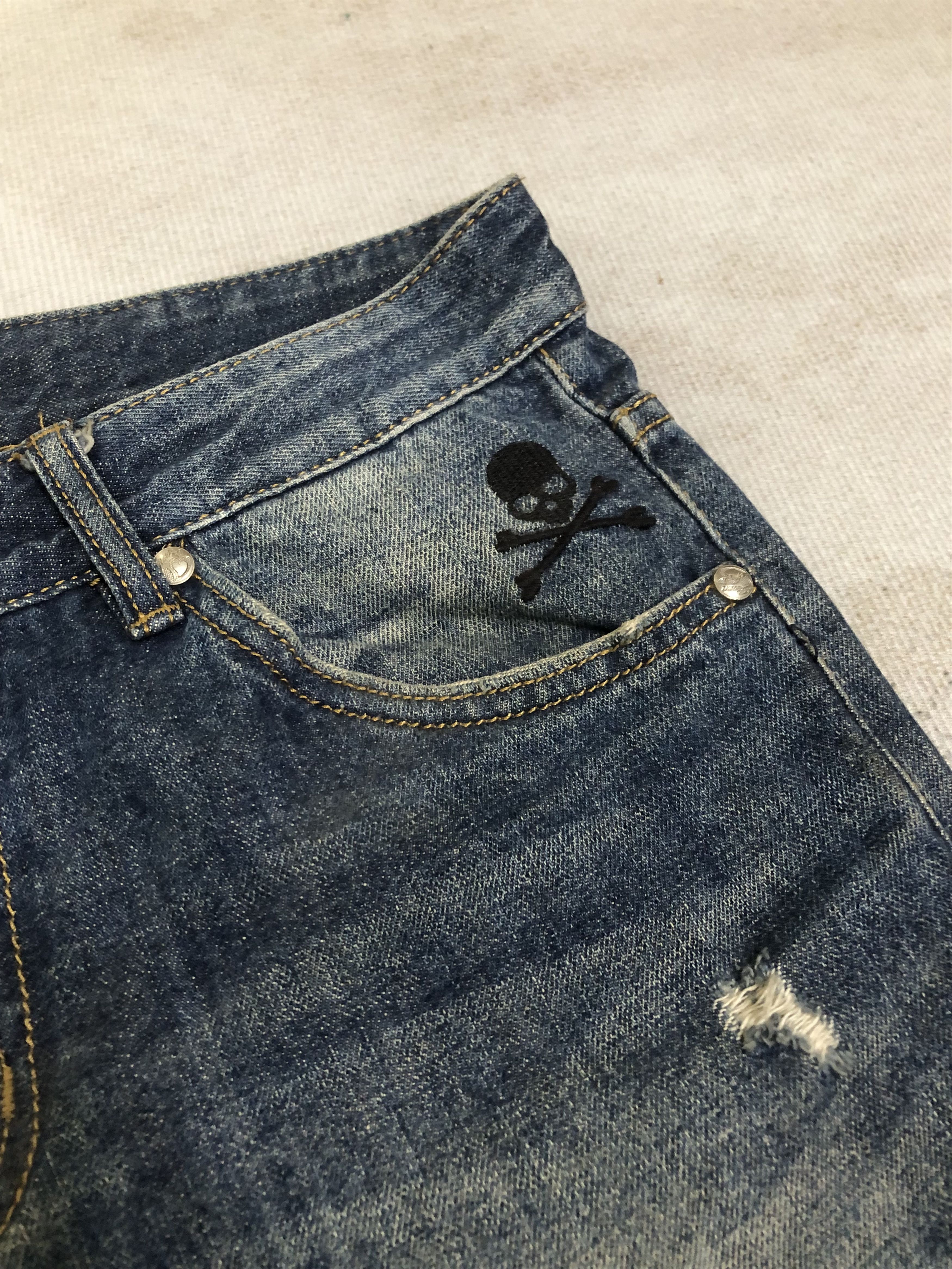 Japanese Brand Roen skull punk studed distresseed japanese brand jeans Size US 30 / EU 46 - 7 Thumbnail