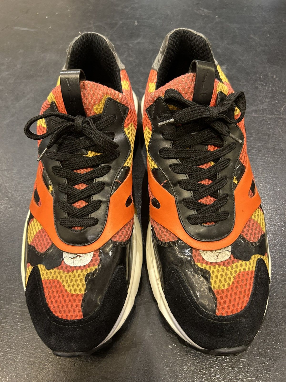 Valentino Valentino Bounce Sneakers - Orange Camo Size US 13 / EU 46 - 6 Thumbnail