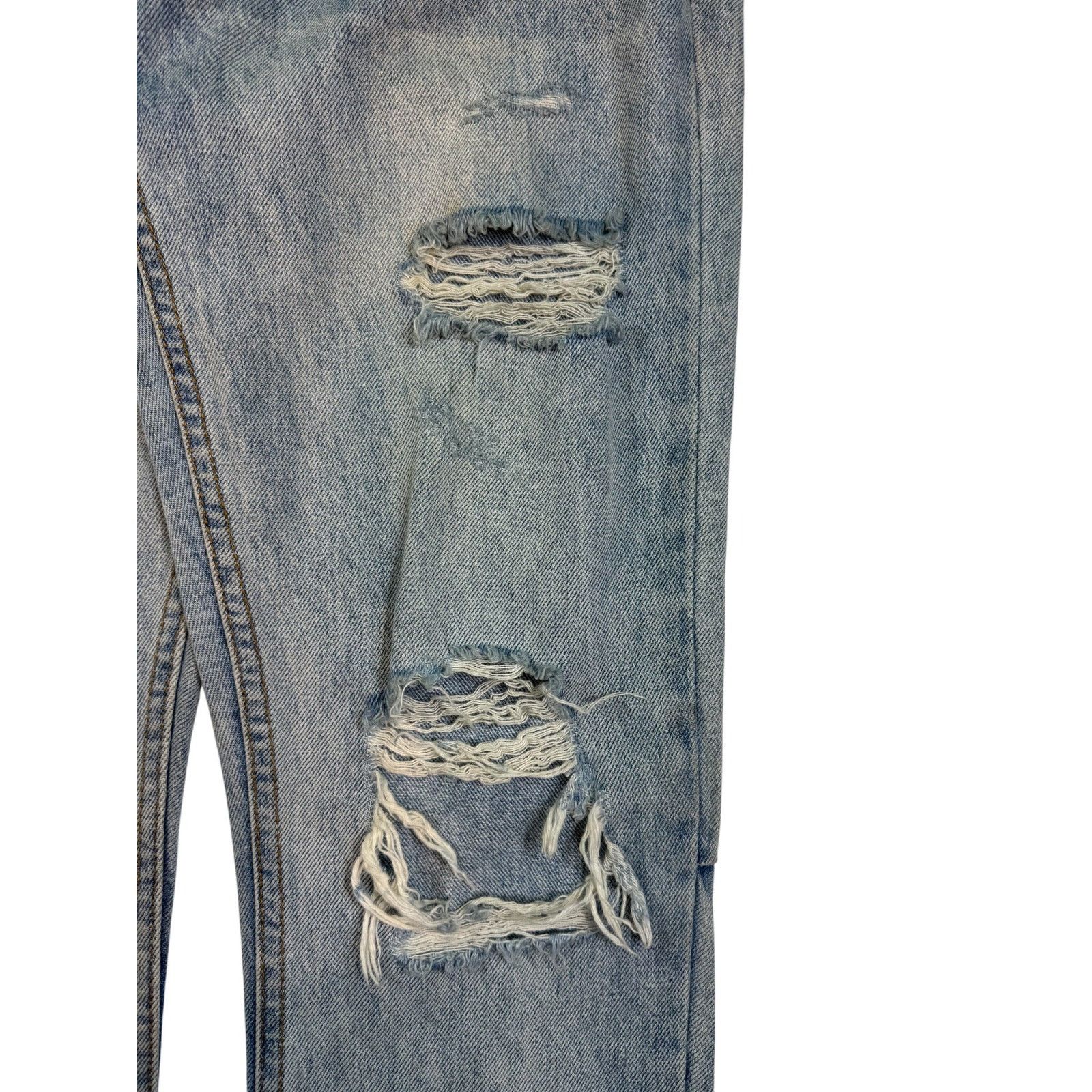 Ksubi Ksubi Light Wash Ripped Box Logo Jeans Size US 30 / EU 46 - 2 Thumbnail