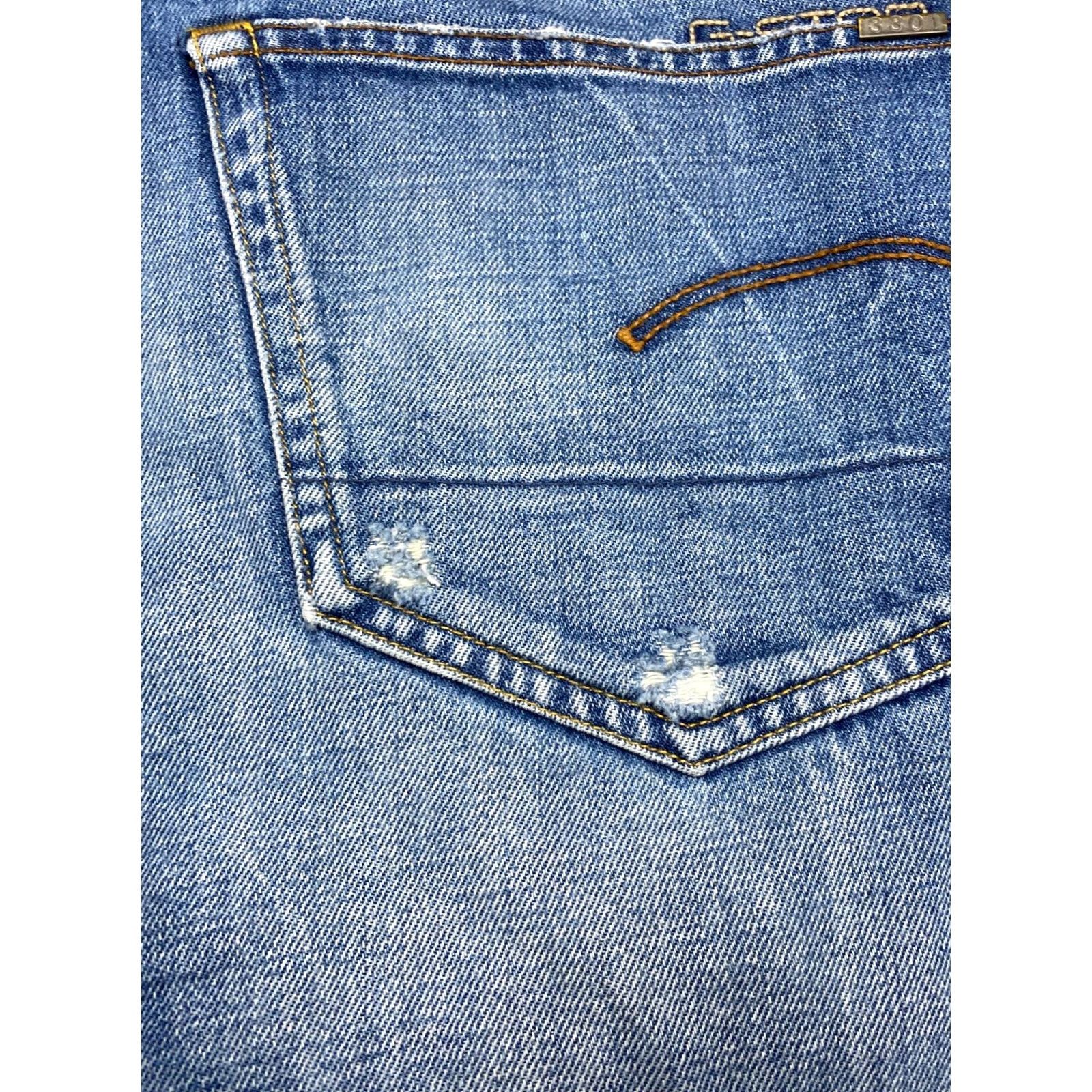 G-Star VINTAGE G Star Raw Denim Jeans 33 Mens Jeans Slim Regular jeans Blue 90s Stars Fashion Mens Size US 33 - 3 Thumbnail