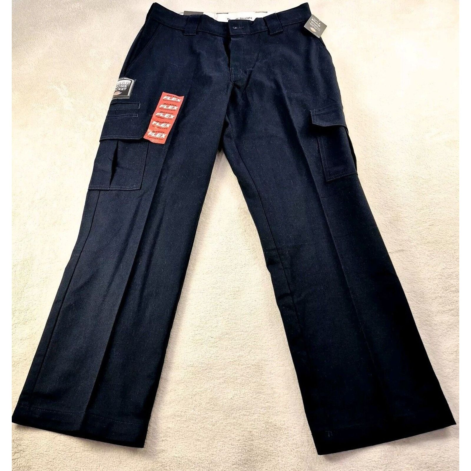 Dickies Dickies Regular Straight Flex Work Pants 32X30 Navy Blue NWT Size US 32 / EU 48 - 1 Thumbnail