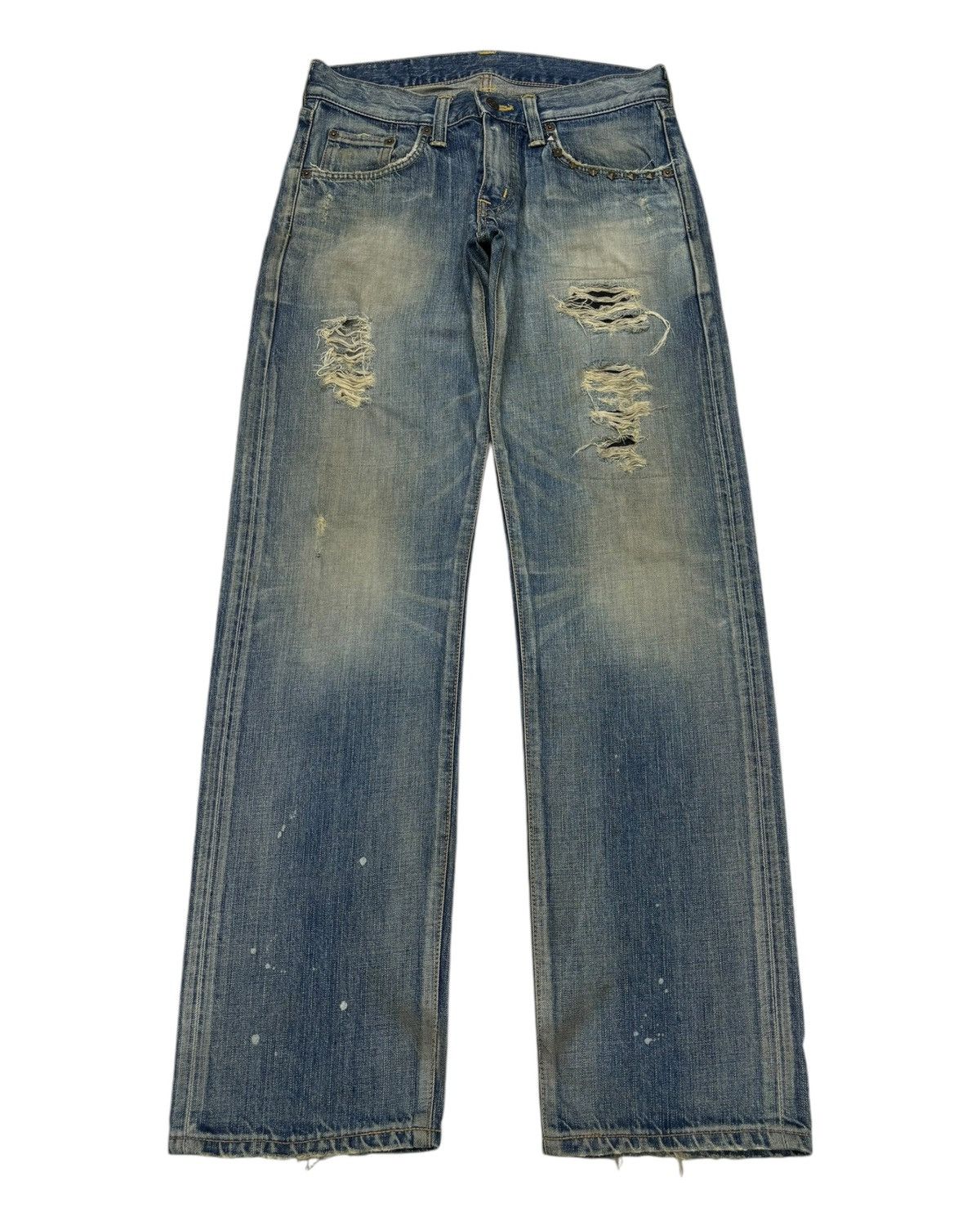 【EEUN】Vintage Bruised Over Denim EEUN】Vintage Bruised Over Denim