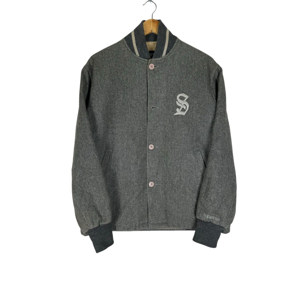 Supreme 🔥VINTAGE SUPREME WOOL CAPITAL S VARSITY JACKET Size US M / EU 48-50 / 2 - 5 Thumbnail
