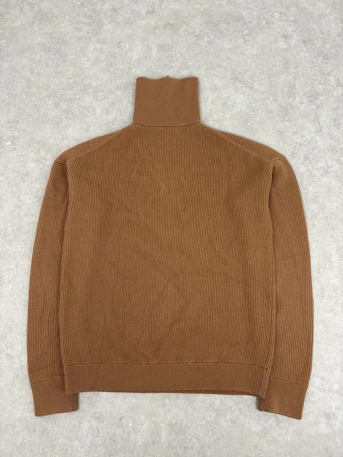 Emporio Armani 2000s Emporio Armani Zip-Up Beige Sweater Size US M / EU 48-50 / 2 - 7 Thumbnail