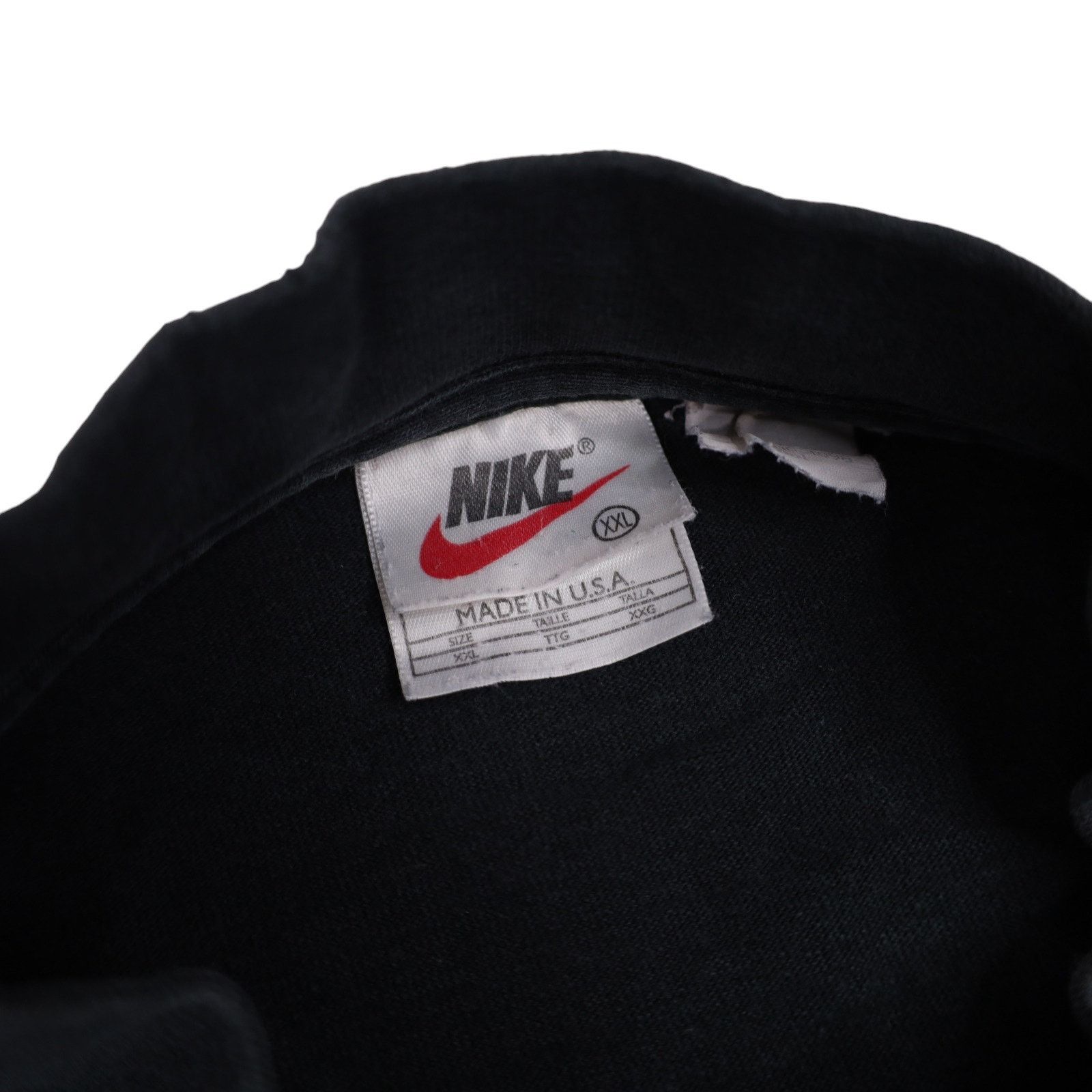 Nike × Vintage Vintage 90s Nike Mini Swoosh Mock Neck T Shirt Size US XXL / EU 58 / 5 - 5 Thumbnail