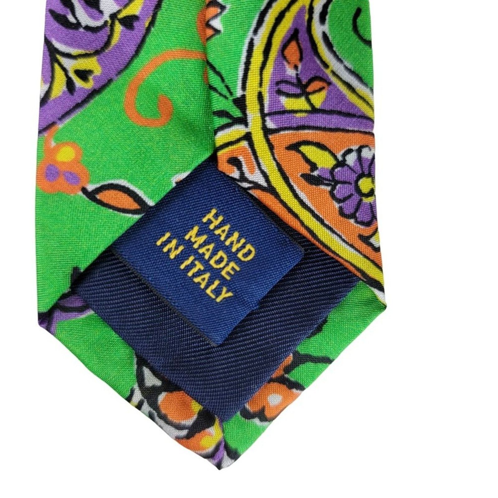 Polo Ralph Lauren Polo Ralph Lauren 100% Silk Paisley Neck Tie Size ONE SIZE - 7 Thumbnail