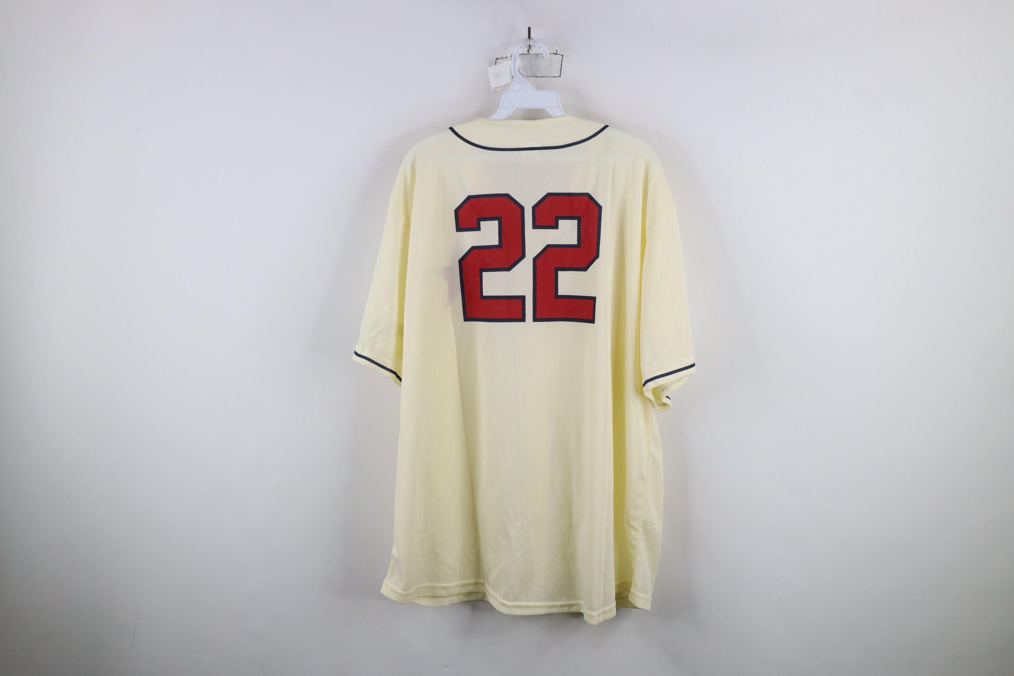 Vintage Vintage Negro League Detroit Stars Baseball Jersey Cream Size US XXL / EU 58 / 5 - 10 Thumbnail