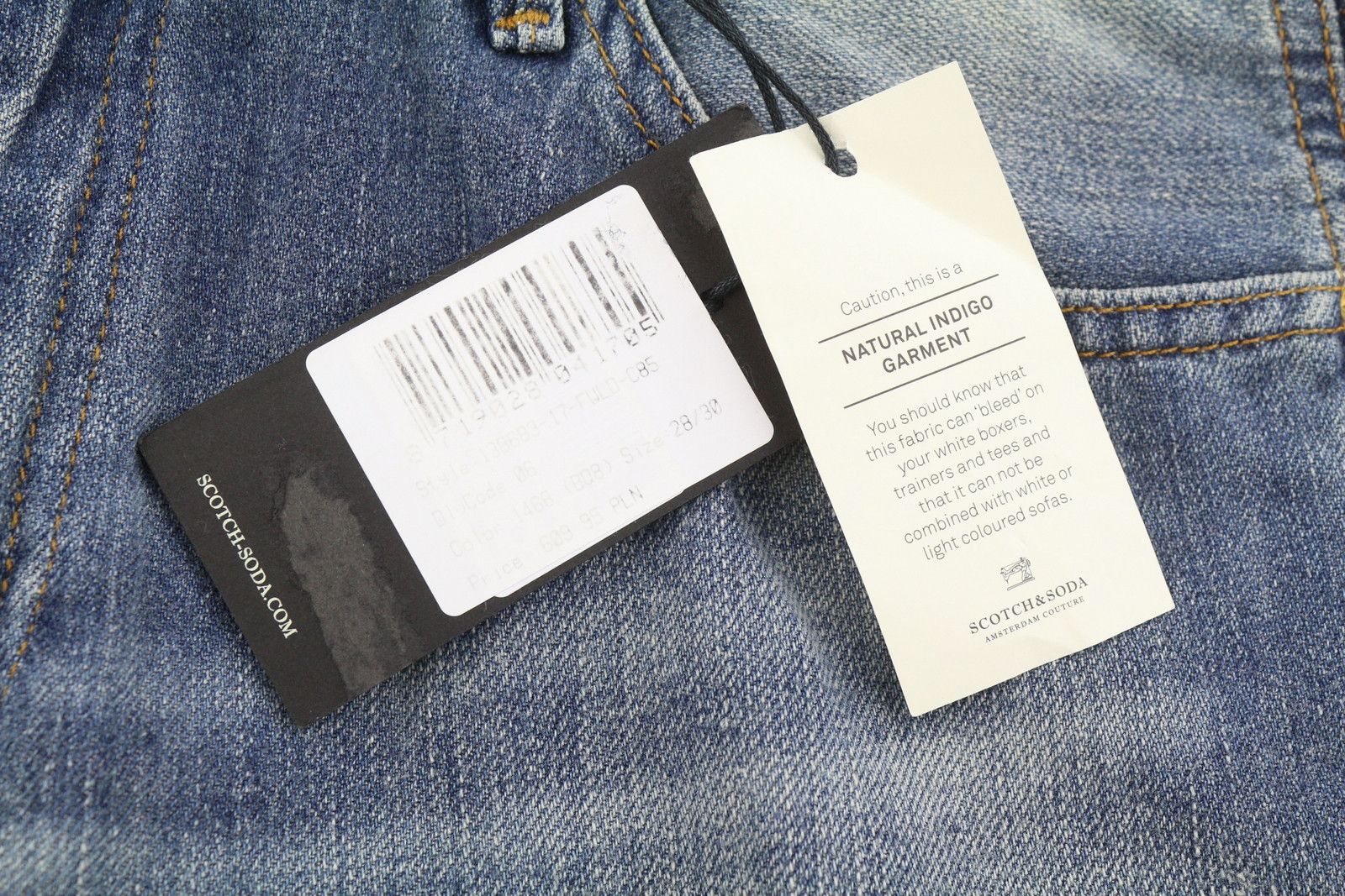 Scotch & Soda BANDIT W28/L30 Blue Linen Blend Slim Tapered 91019 Size 28" / US 6 / IT 42 - 9 Thumbnail
