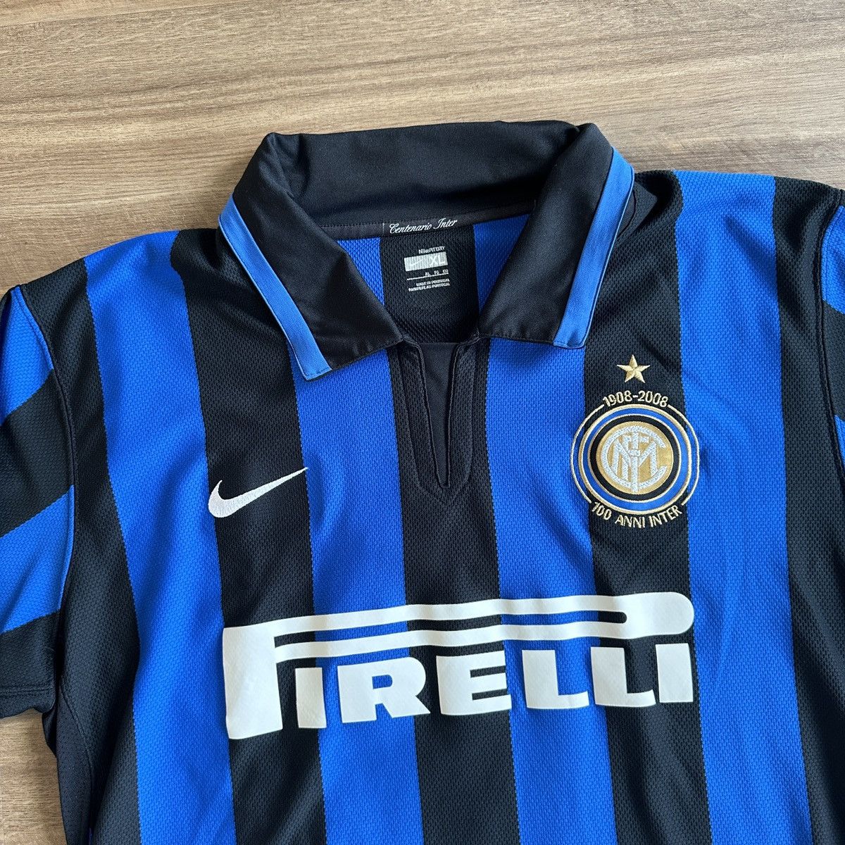 Nike × Vintage INTER MILAN 2007/2008 HOME SHIRT NIKE SOCCER JERSEY SIZE XL Size US XL / EU 56 / 4 - 3 Thumbnail