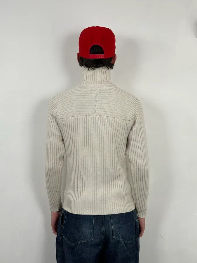 Daniele Alessandrini 2000S Daniele Alessandrini Multi-Zip Creamy White Wool Sweater Size US S / EU 44-46 / 1 - 3 Thumbnail
