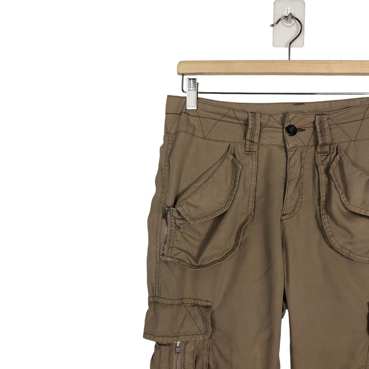 Napapijri 🔥Rich Brown - Hunting Bondage Cargo Pants Multi Pocket Size US 30 / EU 46 - 6 Thumbnail