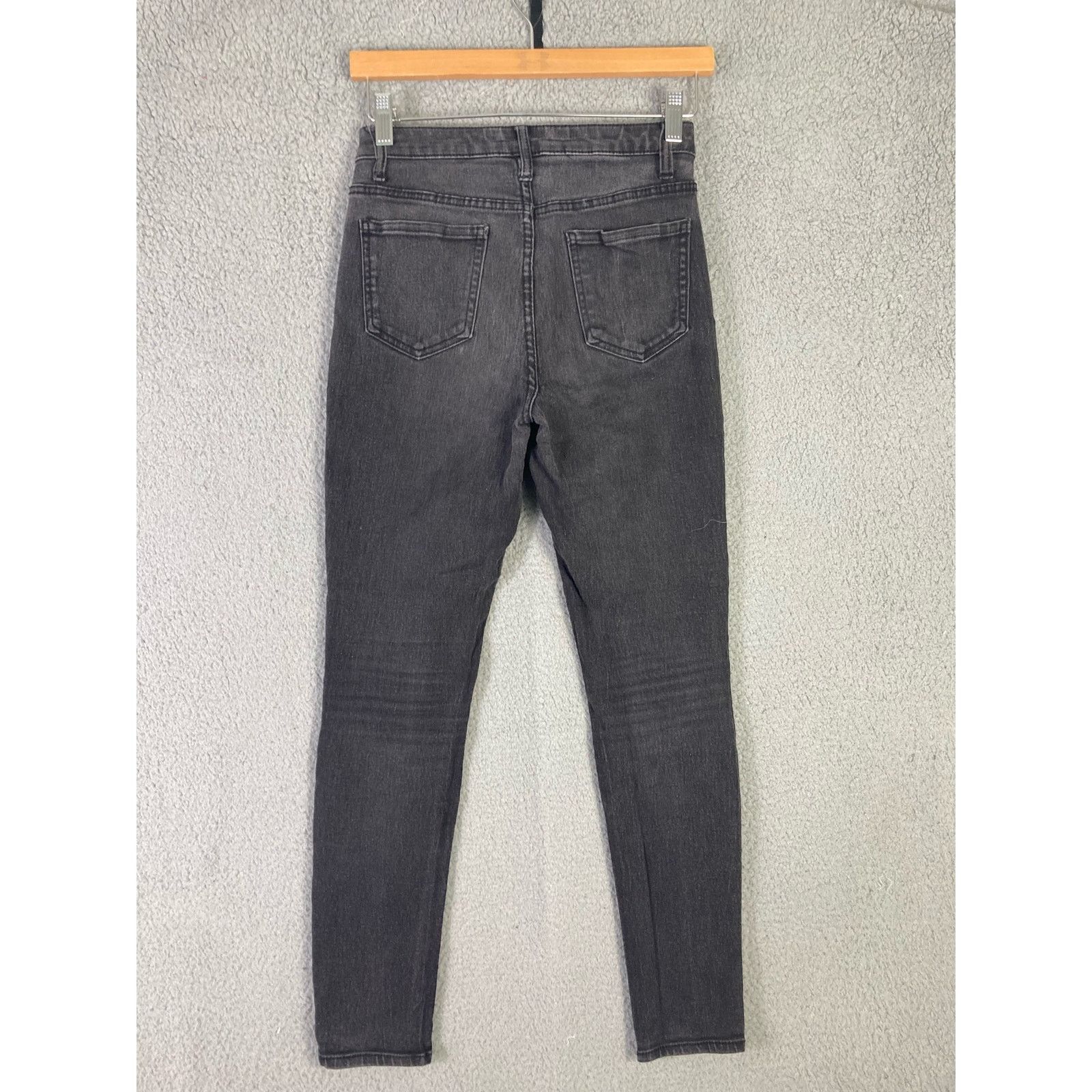 Other No Boundaries Juniors Black Skinny Ankle Mid Rise Jeans Sz 7 Size 27" / US 4 / IT 40 - 5 Thumbnail