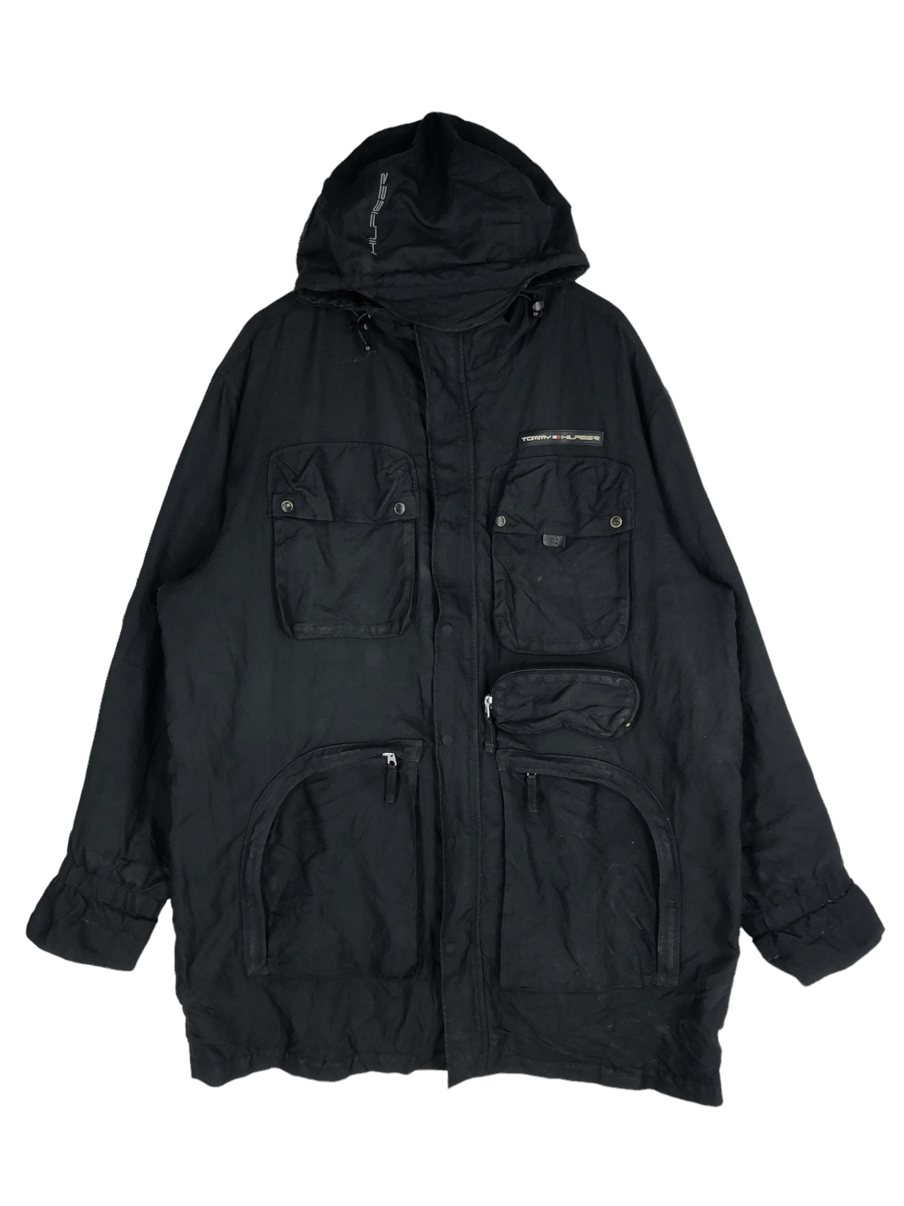 Vintage Tommy Hilfiger Multipocket Tactical Utility Jacket L