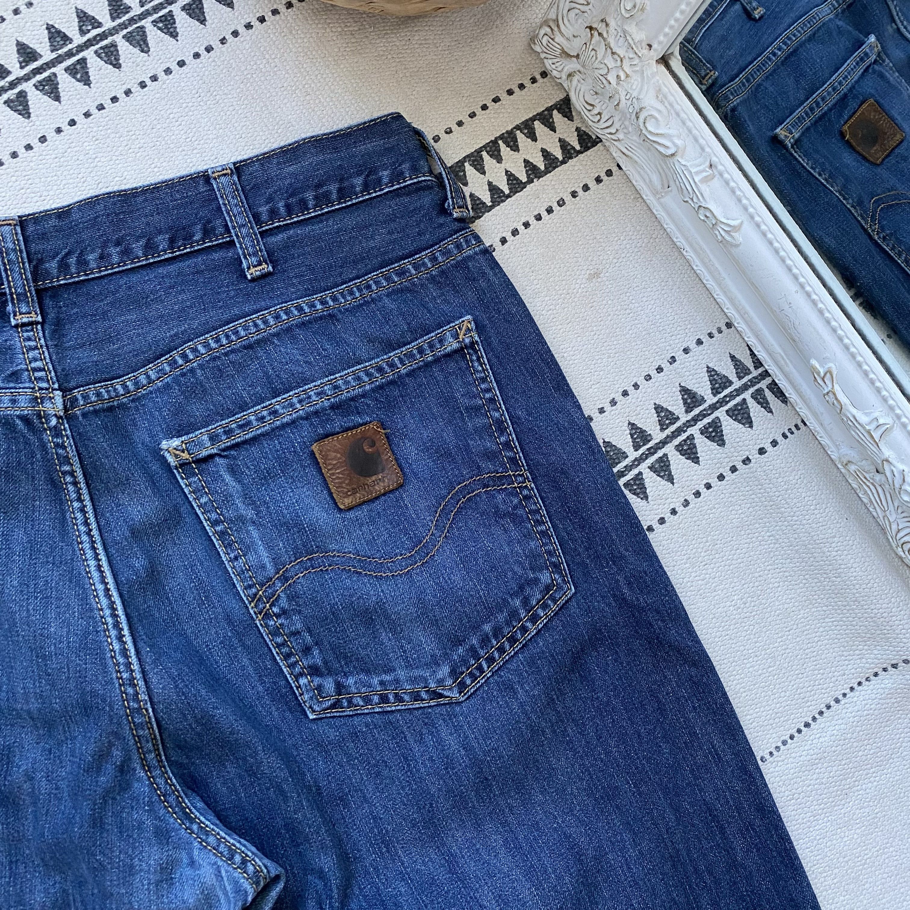 Carhartt Wip 🔥Vintage 00s Carhartt Jeans Texas Pants Disstresed Size US 32 / EU 48 - 1 Thumbnail