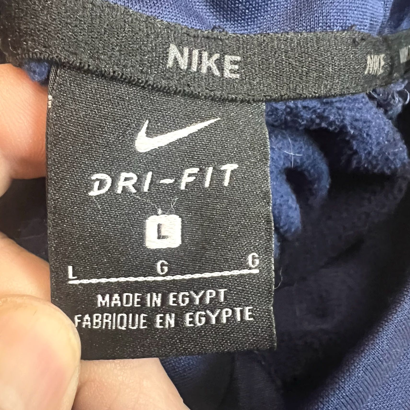 Nike Nike Dri-Fit Pullover Hooded Sweatshirt Mens Size L Blue Size US L / EU 52-54 / 3 - 7 Thumbnail