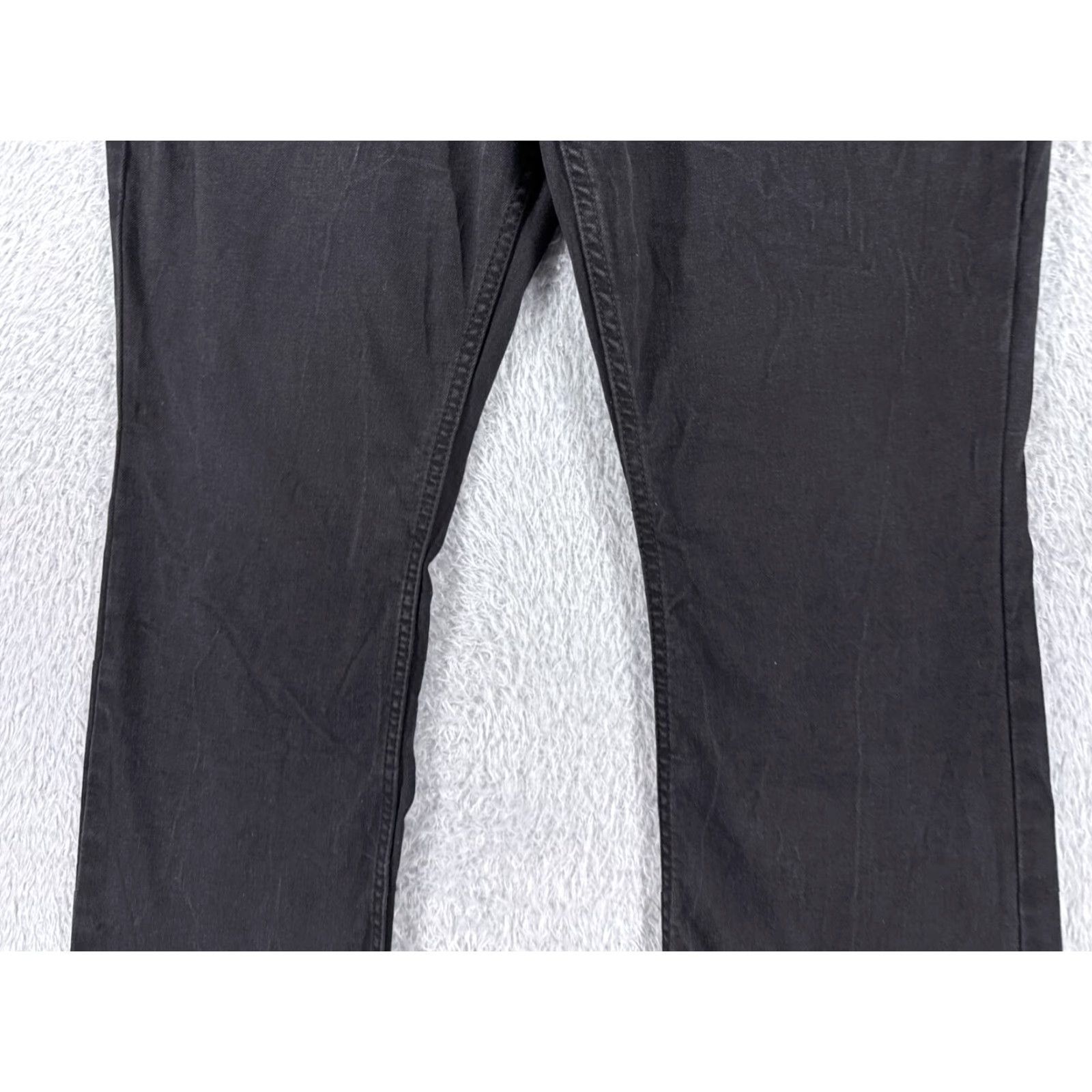 Lee Lee Jeans Women 12P Black Denim Bootcut Regular Mid Rise 31x28 Cotton Blend 5-Pocket Zipper Slimming Classic Lee Slender Secret Mens? Size 34" / US 12 / IT 48 - 3 Thumbnail