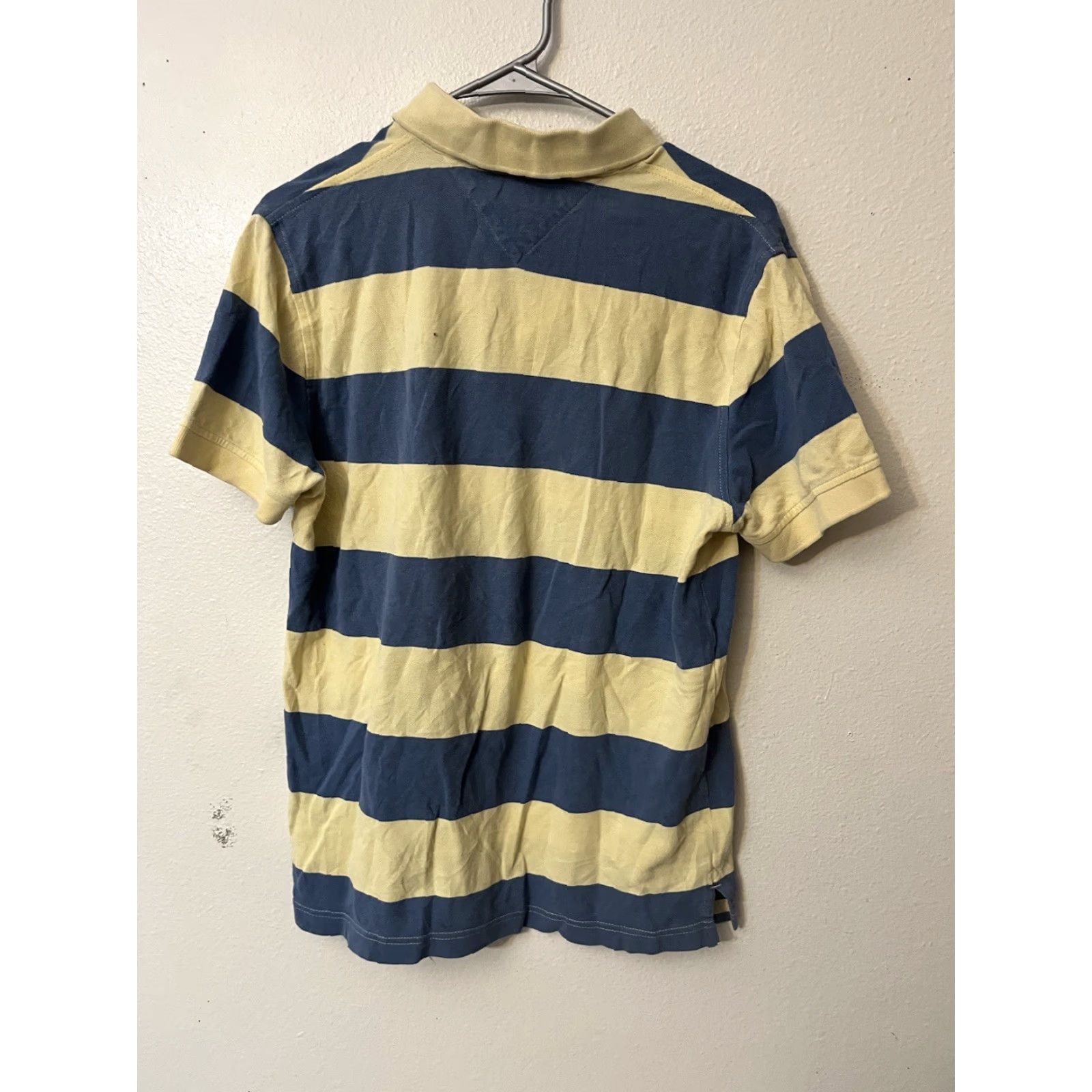Tommy Hilfiger Tommy Hilfiger Polo Shirt Men's Small Blue Yellow Striped Knit Custom Fit Polo Shirt Casual Short Sleeve Cotton Logo Classic Mens Size US S / EU 44-46 / 1 - 3 Thumbnail