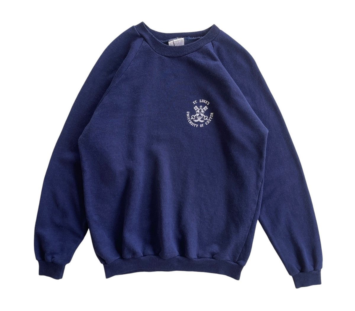 Vintage Vintage 80s University Of Exeter Sweater Size US L / EU 52-54 / 3 - 2 Thumbnail