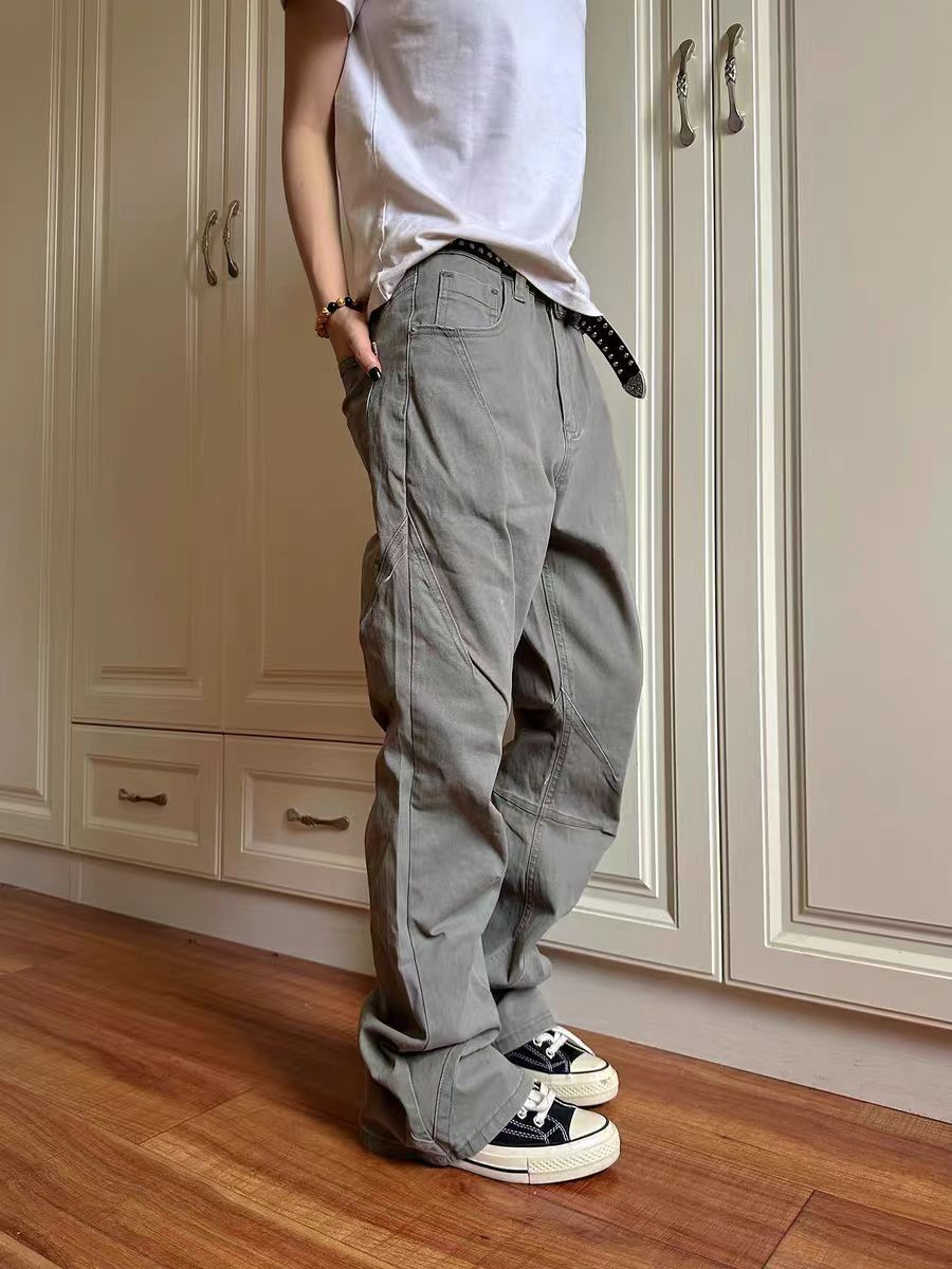 Japanese Brand × Vintage High Street Micro Flare Grey Casual Pants Size US 32 / EU 48 - 4 Thumbnail