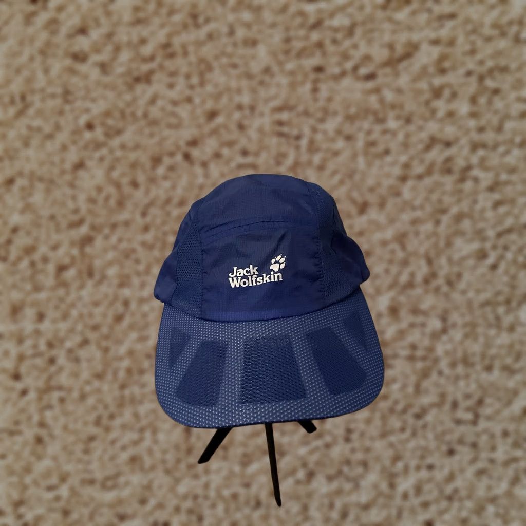 Jack Wolfskin Jack Wolfskin Hat Men's Blue Vented Lightweight Hiking Running Trail Cap One Size Baseball Cap Adult Size ONE SIZE - 1 Thumbnail