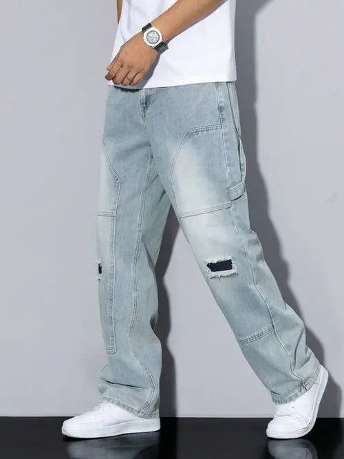 Other Casual Fit Cargo Distressed jeans Size US 30 / EU 46 - 2 Thumbnail