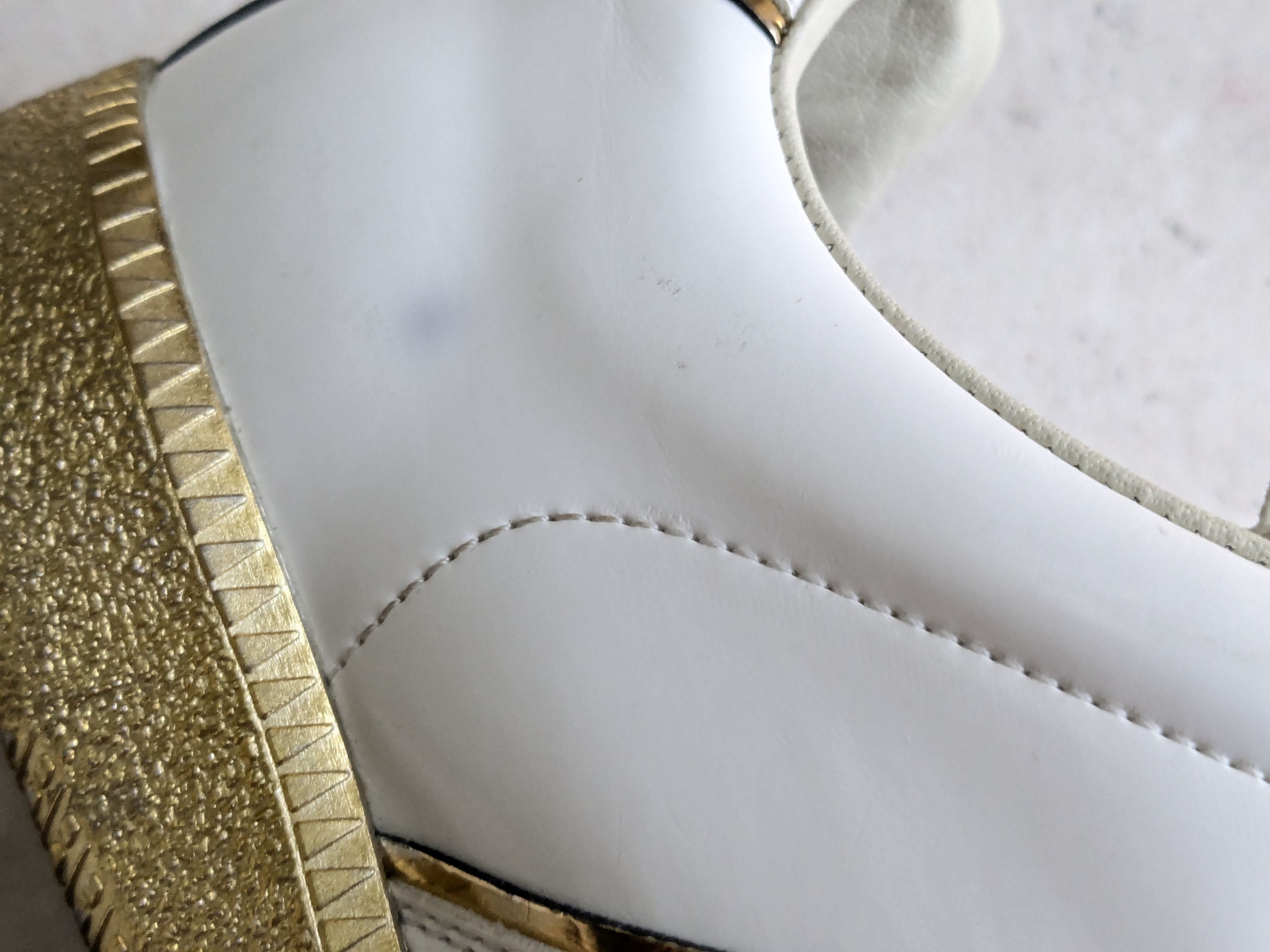 Maison Margiela Maison Margiela GAT Replica White Gold Patent Leather 8 41 Size US 8 / EU 41 - 11 Thumbnail