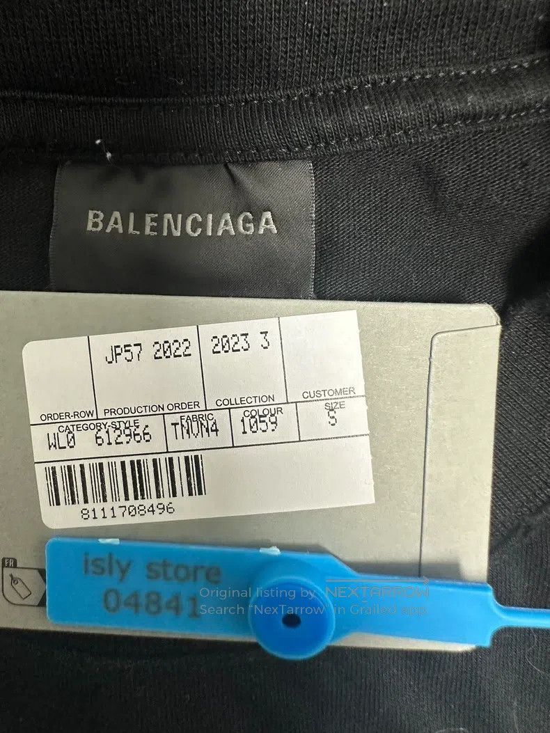 Balenciaga Balenciaga Letter Printed Short Sleeve Crewneck T-Shirt Size US S / EU 44-46 / 1 - 4 Thumbnail