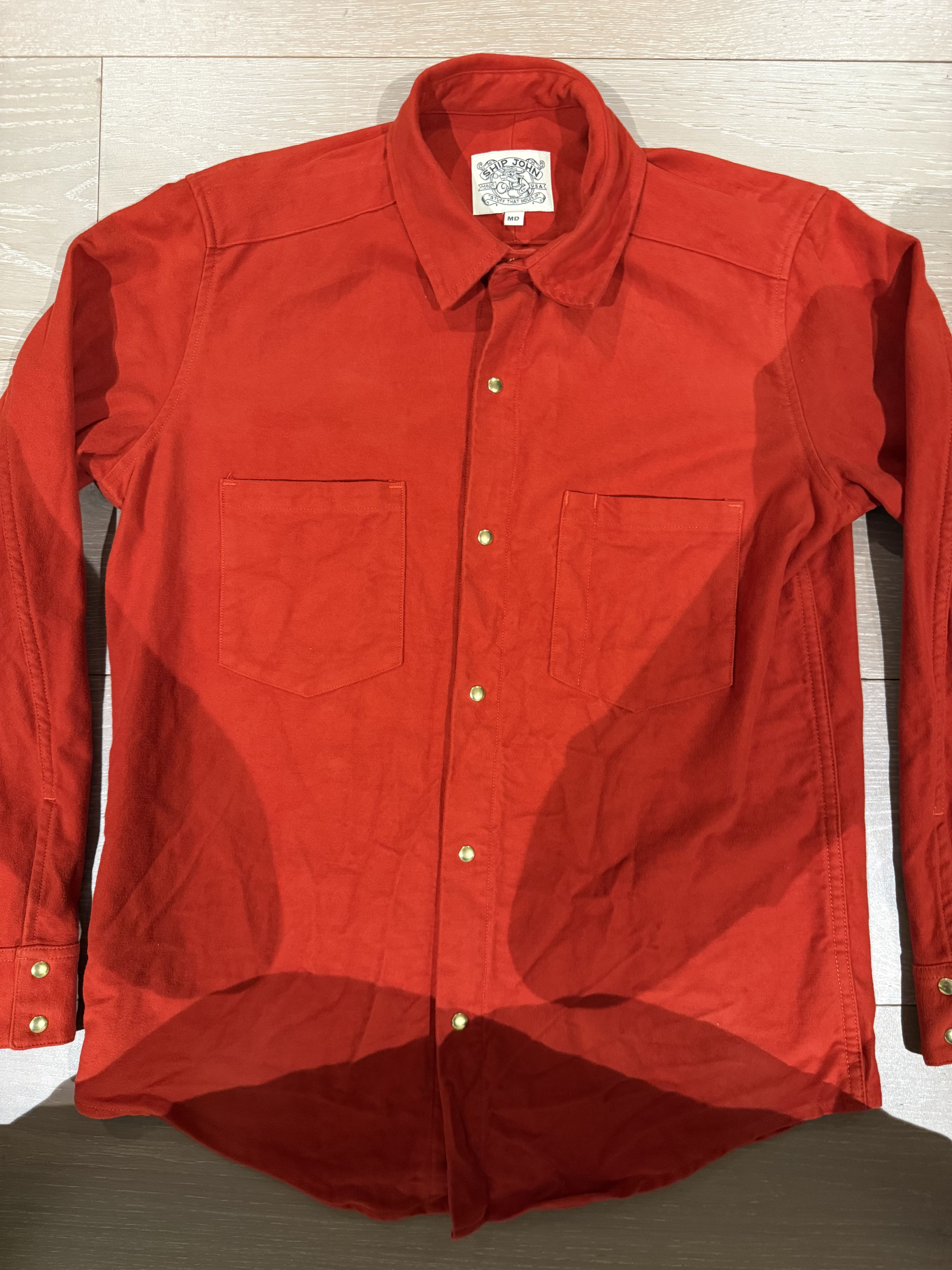 Ship John 💚 Ship John Jerry Shirt Heirloom Red Moleskin Medium NEW Size US M / EU 48-50 / 2 - 9 Thumbnail