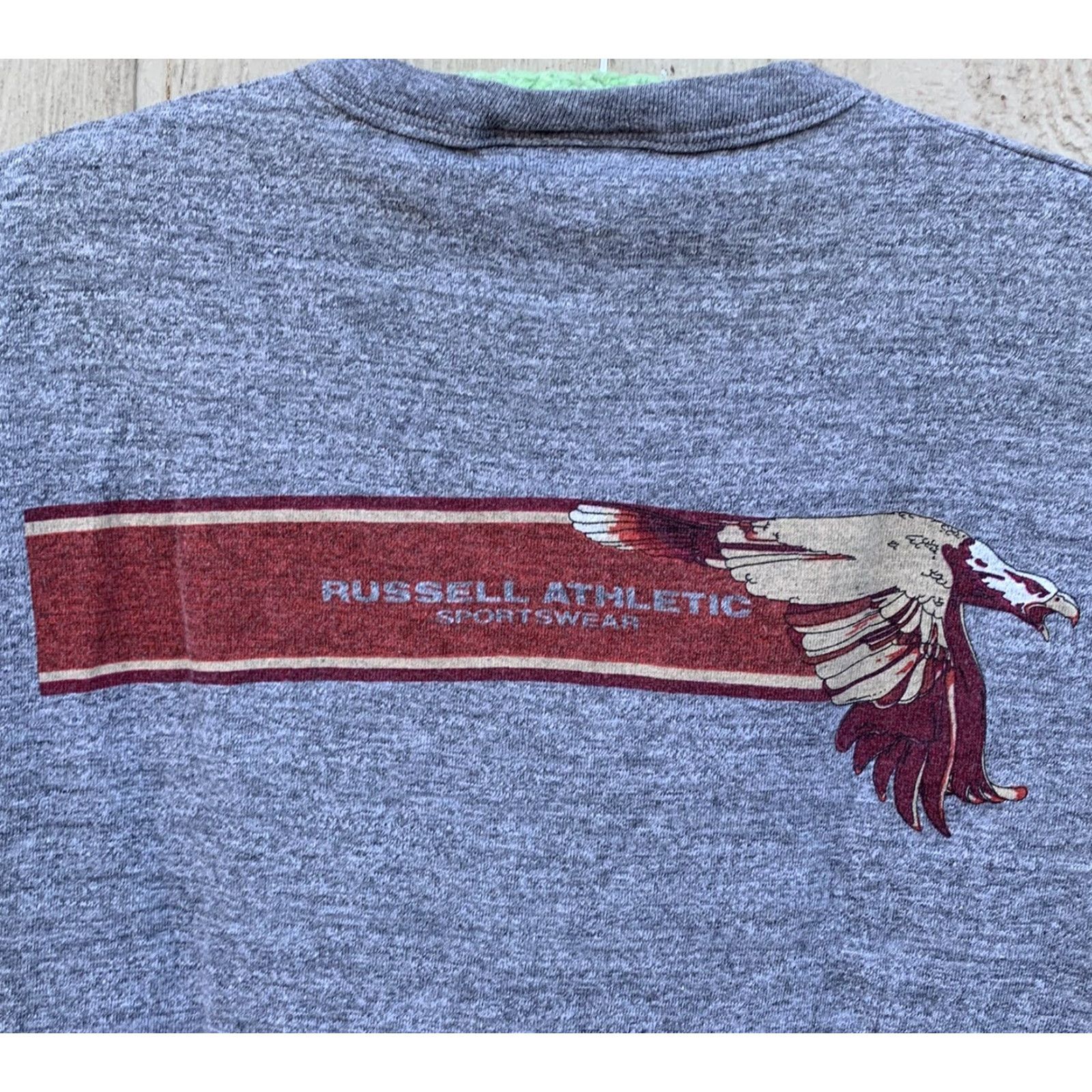 Russell Athletic VINTAGE Russell Athletic Sportswear Weinstocks 5th Annual 5 Mile Run 83 t shirt M Gray Mens Shirt 1980s Graphic Tee Regular Short Sleeve PolyCotton Size US M / EU 48-50 / 2 - 6 Thumbnail