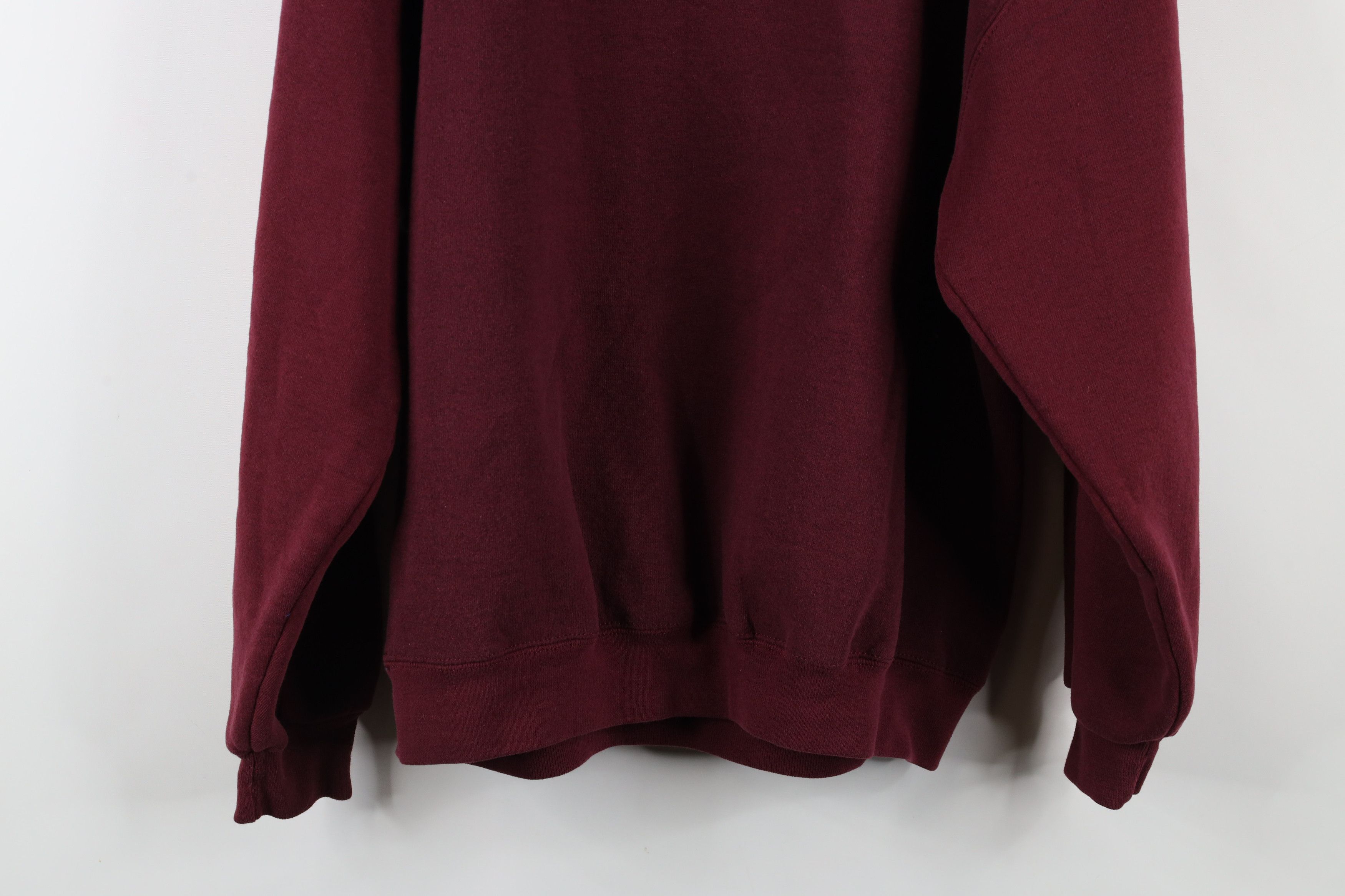 Russell Athletic × Vintage Vintage 90s Russell Athletic Blank Crewneck Sweatshirt Red Size US XL / EU 56 / 4 - 12 Thumbnail