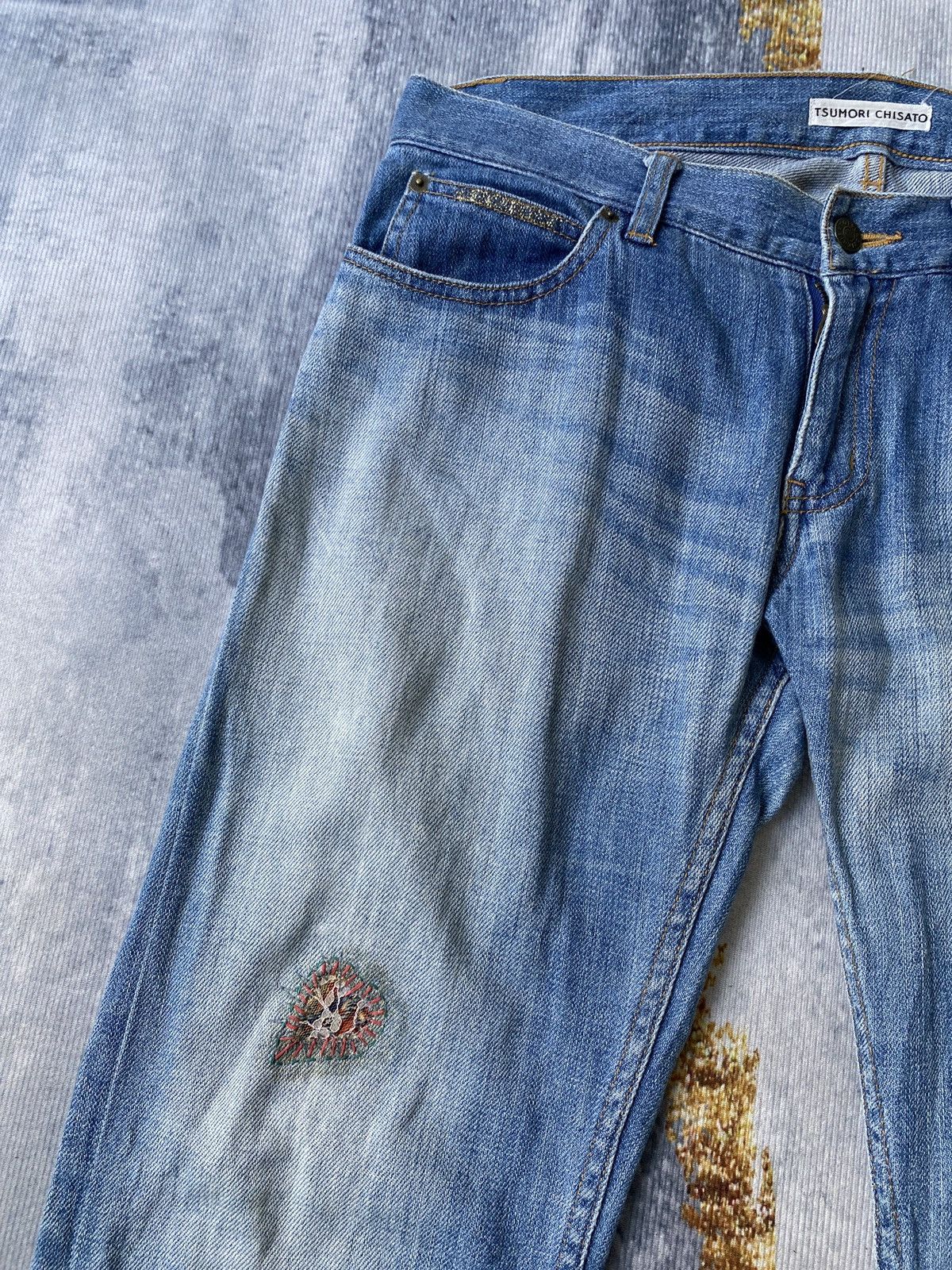 Issey Miyake Vintage 90’s Tsumori Chisato By Issey Miyake Distressed Jean Size US 33 - 9 Thumbnail
