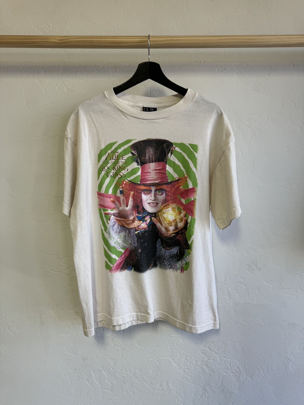 image of Disney Alice Shirt in White, Men's (Size Large)