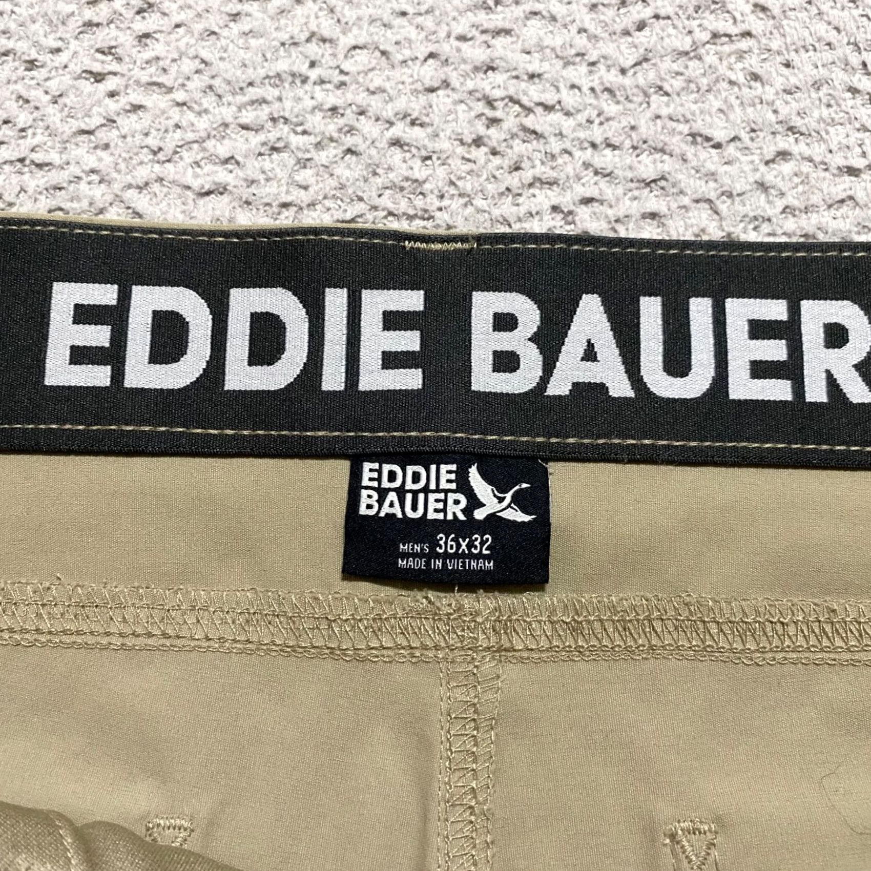 Eddie Bauer Eddie Bauer Mens Pants Beige 36x32 Straight Chino Cargo 5-Pocket Regular Nylon Spandex Outdoor Hiking Rainer Tech Casual Travel Womens Mens Boys Girls Size US 36 / EU 52 - 3 Thumbnail