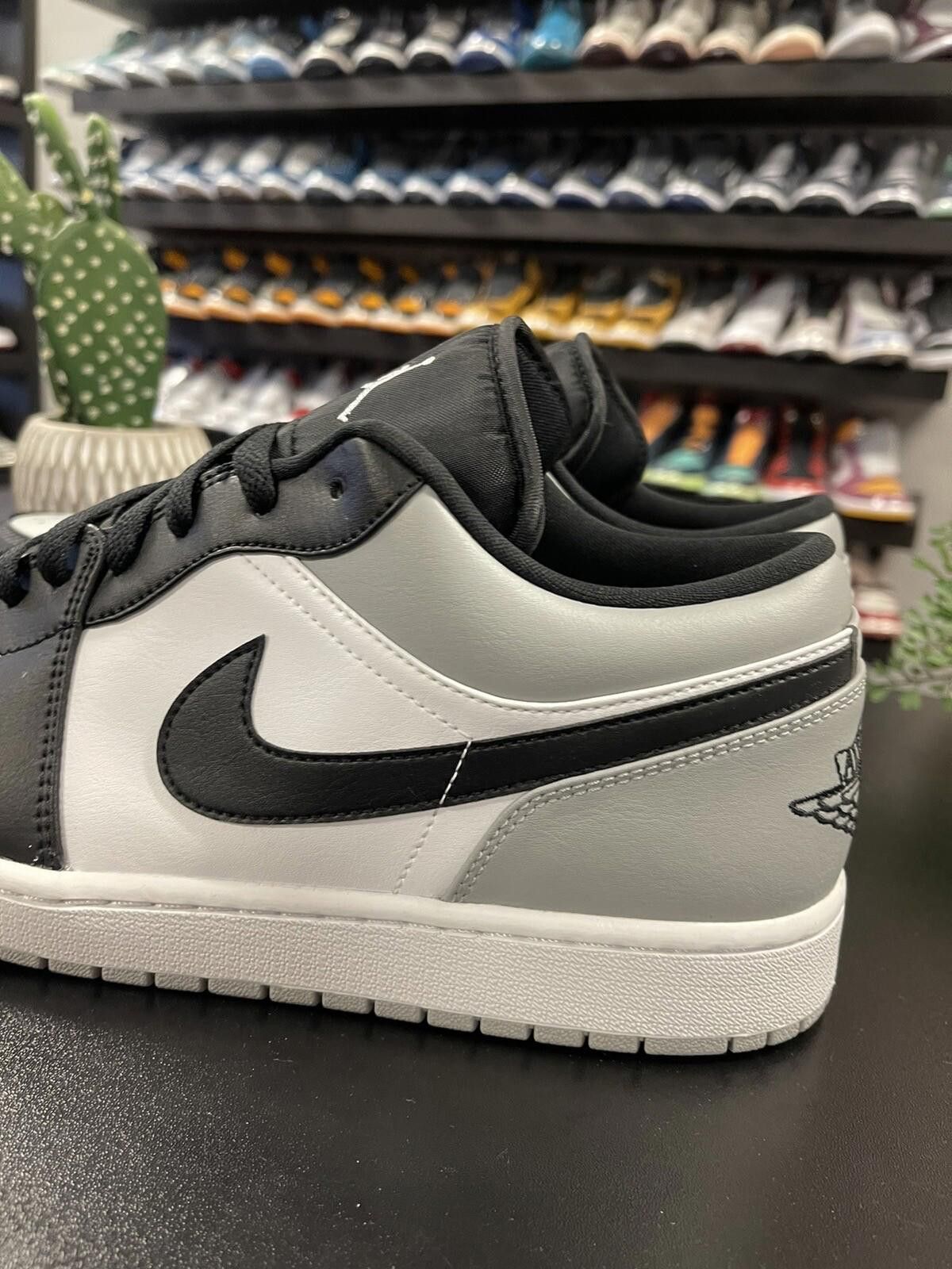 Nike Size 14 - Air Jordan 1 Low Men's LT Smoke Grey/Black-White Size US 14 / EU 47 - 5 Thumbnail