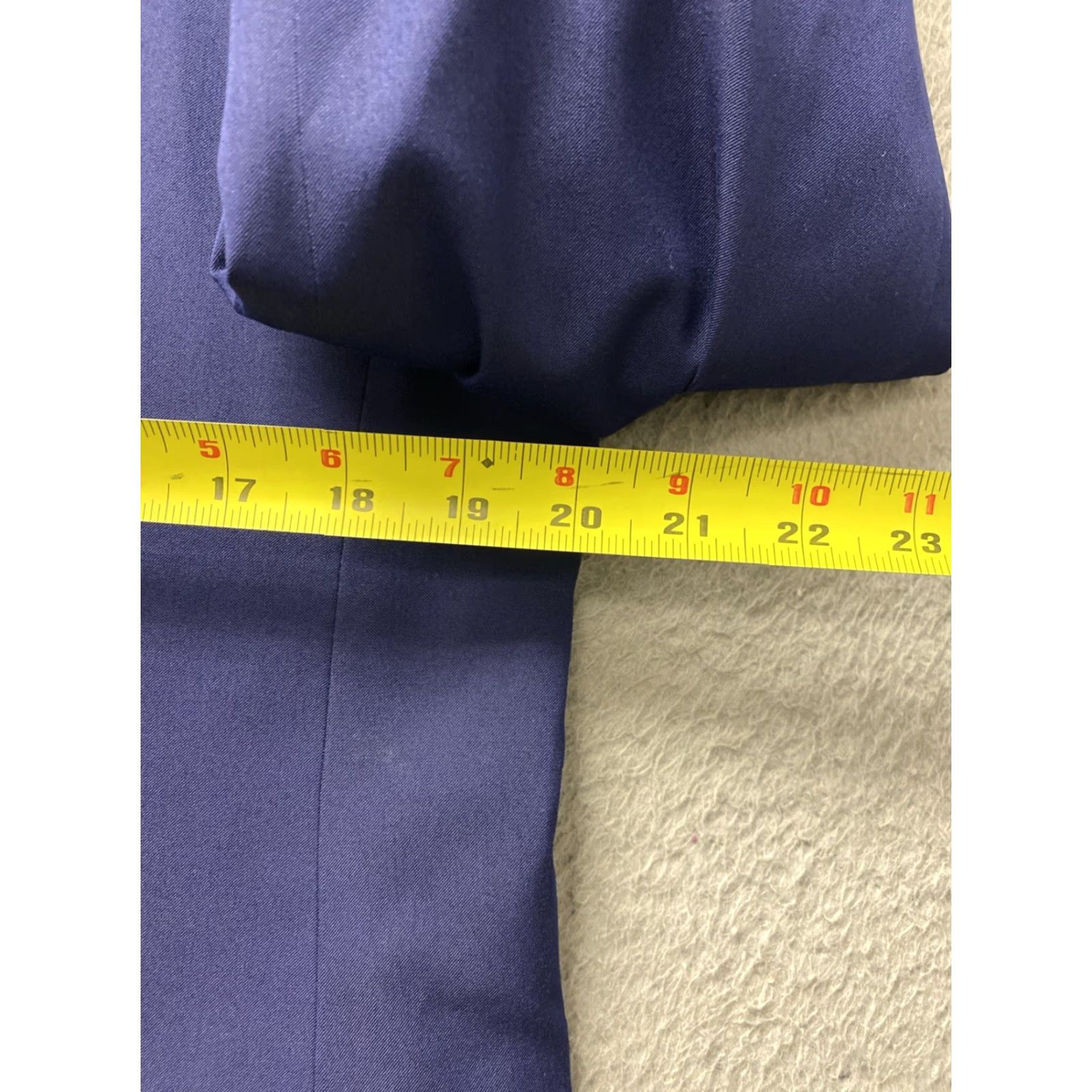 Calvin Klein CALVIN KLEIN Suit Jacket Navy 42L /42L Slim Single-Breasted Notch Lapel 2-Button Size 42L - 4 Thumbnail