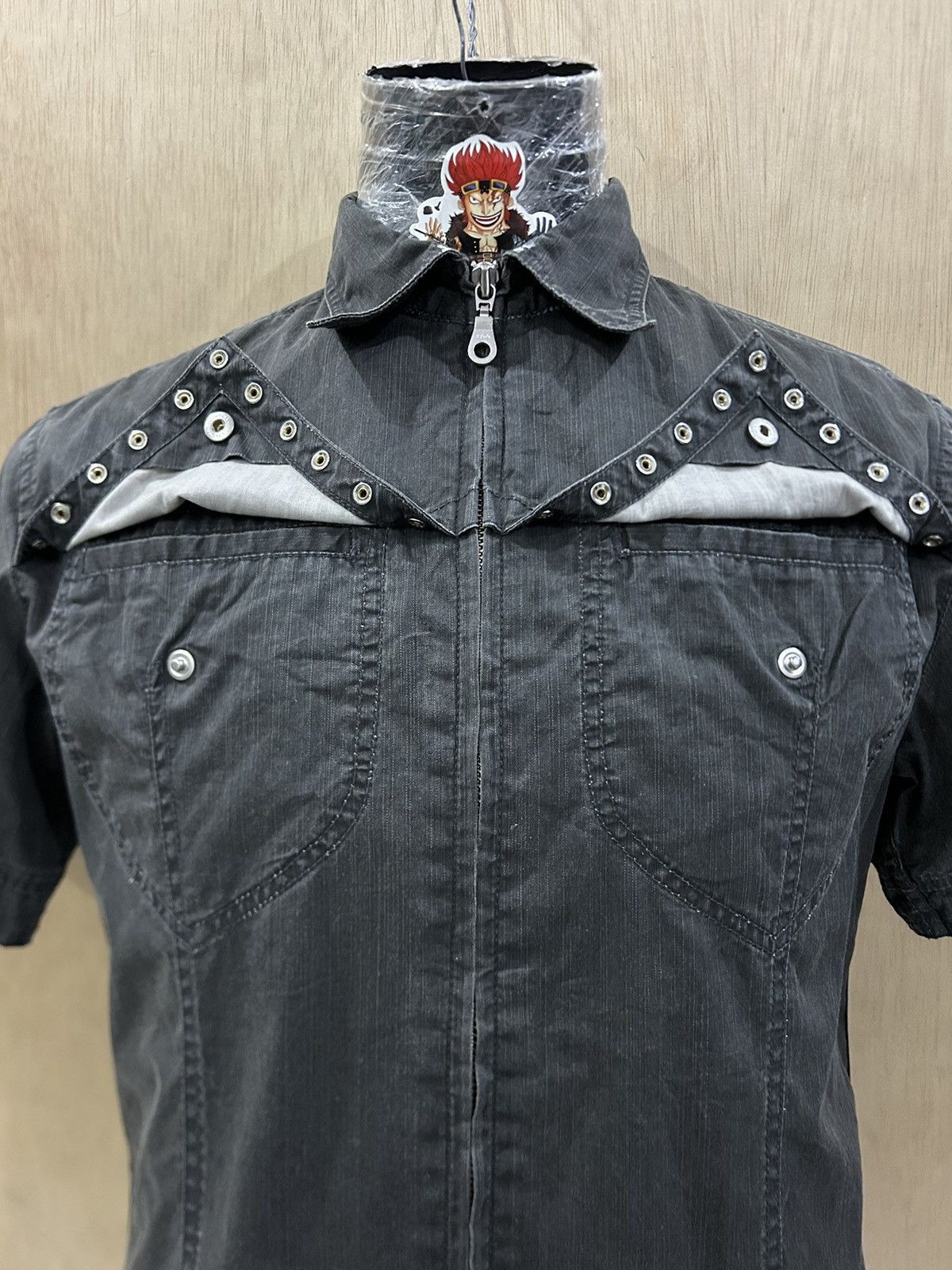 Mossimo Y2K Mossimo Bondage Studded Shirt Size US L / EU 52-54 / 3 - 3 Thumbnail