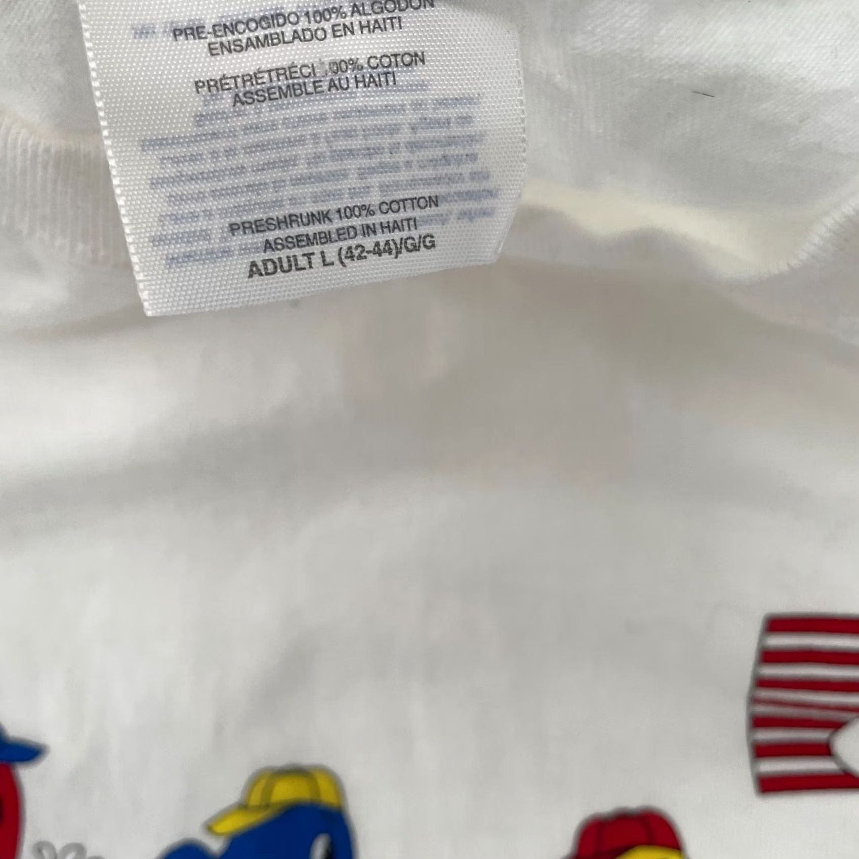 Hanes VINTAGE Jelly Belly Beans Shirt Adult Large White Born In The USA Promo Tee Mens Size US L / EU 52-54 / 3 - 6 Thumbnail