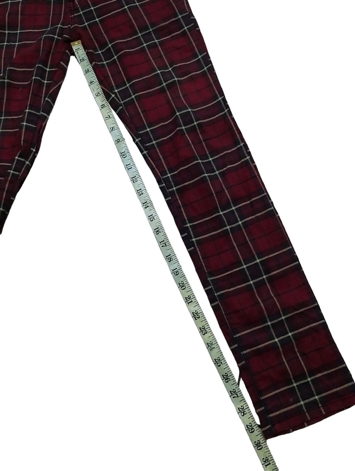 Japanese Brand SICK💥ILDF PUNK GOTHIC CHECKERED JEANS Size US 31 - 8 Thumbnail