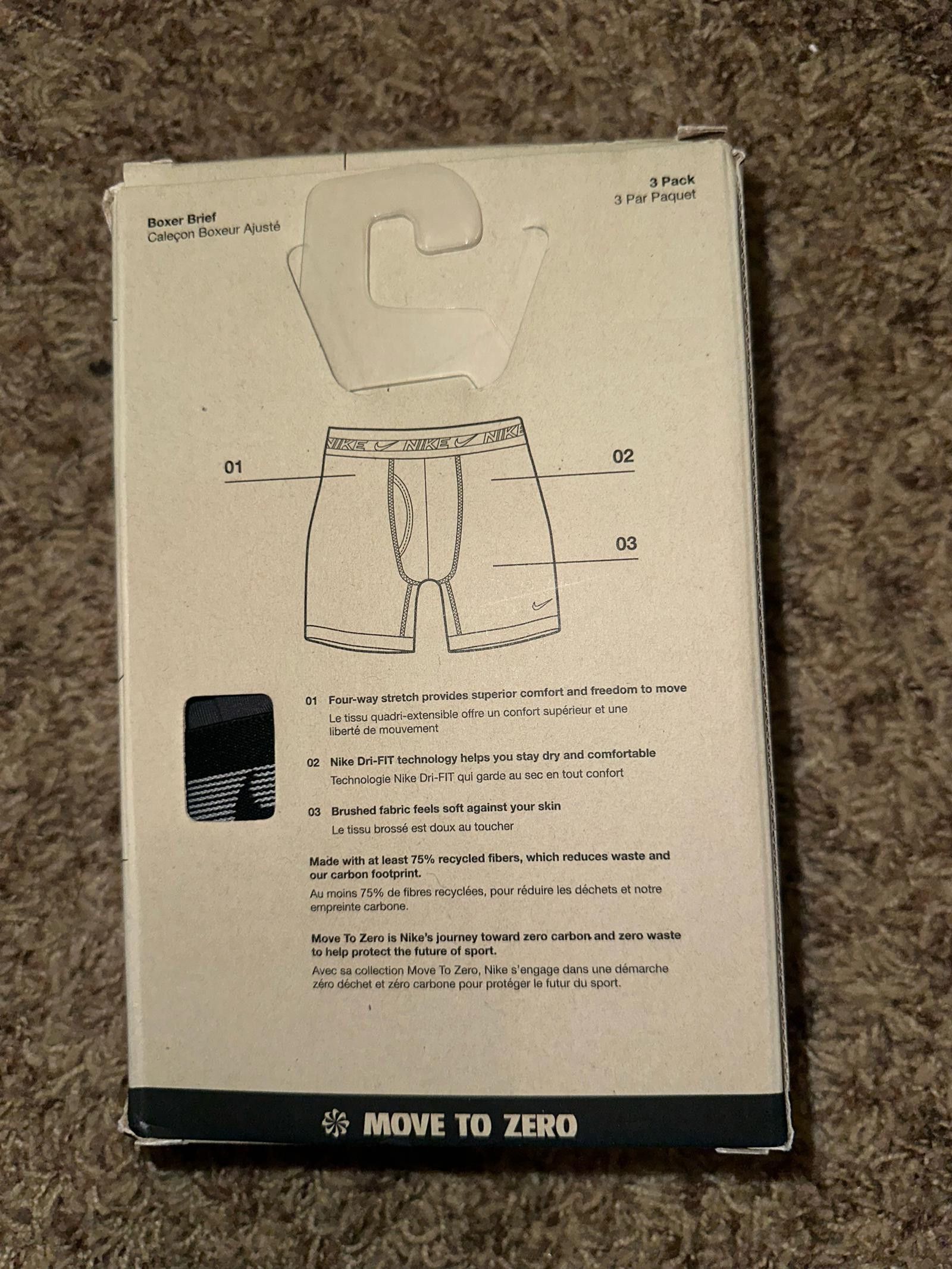 Nike Nike Dri-FIT Ultra Stretch Micro Boxer Brief 3 Pack Size ONE SIZE - 2 Thumbnail