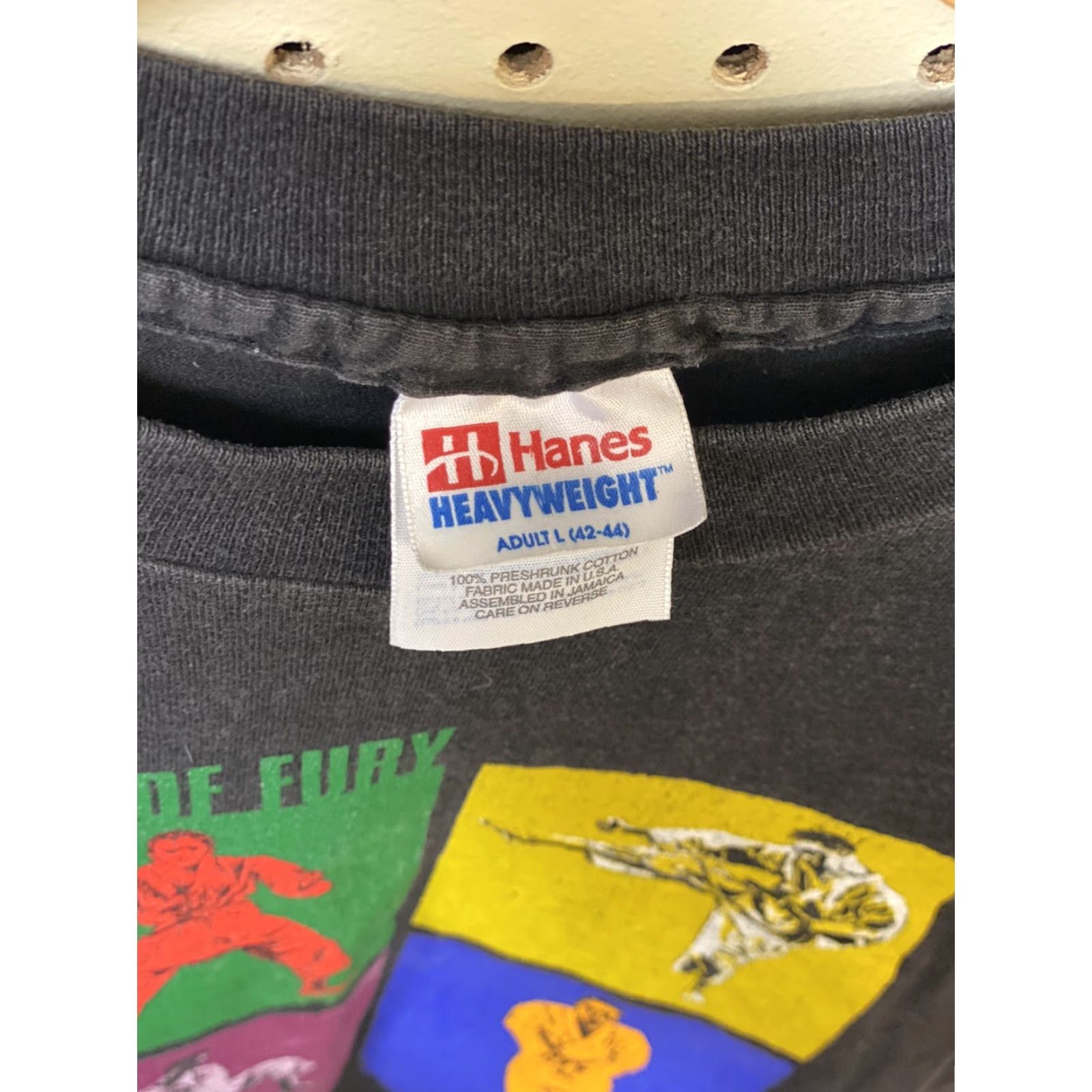 Hanes VINTAGE Beastie Boys Black T-Shirt Mens Large Single Stitch Crew Neck 90s Rap Hanes Cotton Men Size US L / EU 52-54 / 3 - 4 Thumbnail