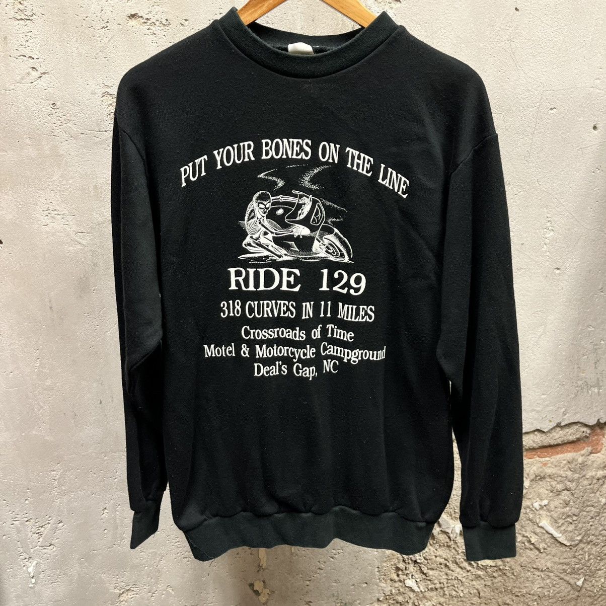 Vintage Vintage 90s Deals Gap NC Rise 129 Bones Skeleton Biker Large Size US L / EU 52-54 / 3 - 1 Thumbnail