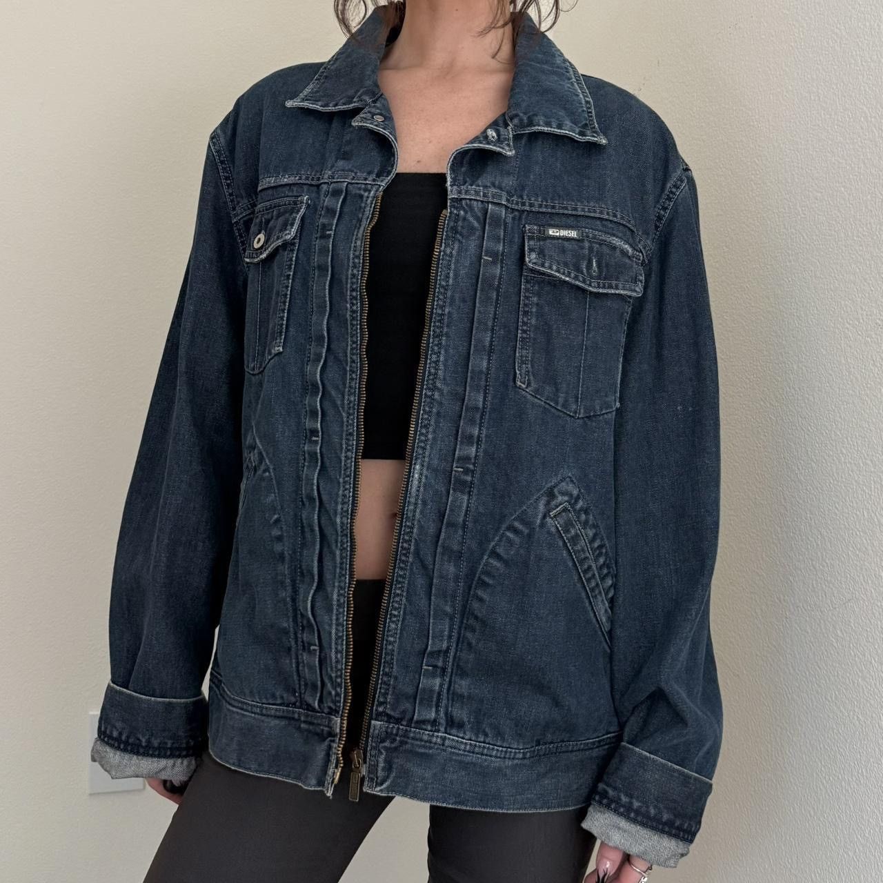 Diesel Vintage Diesel denim zip up jacket Size XL / US 12-14 / IT 48-50 - 2 Thumbnail