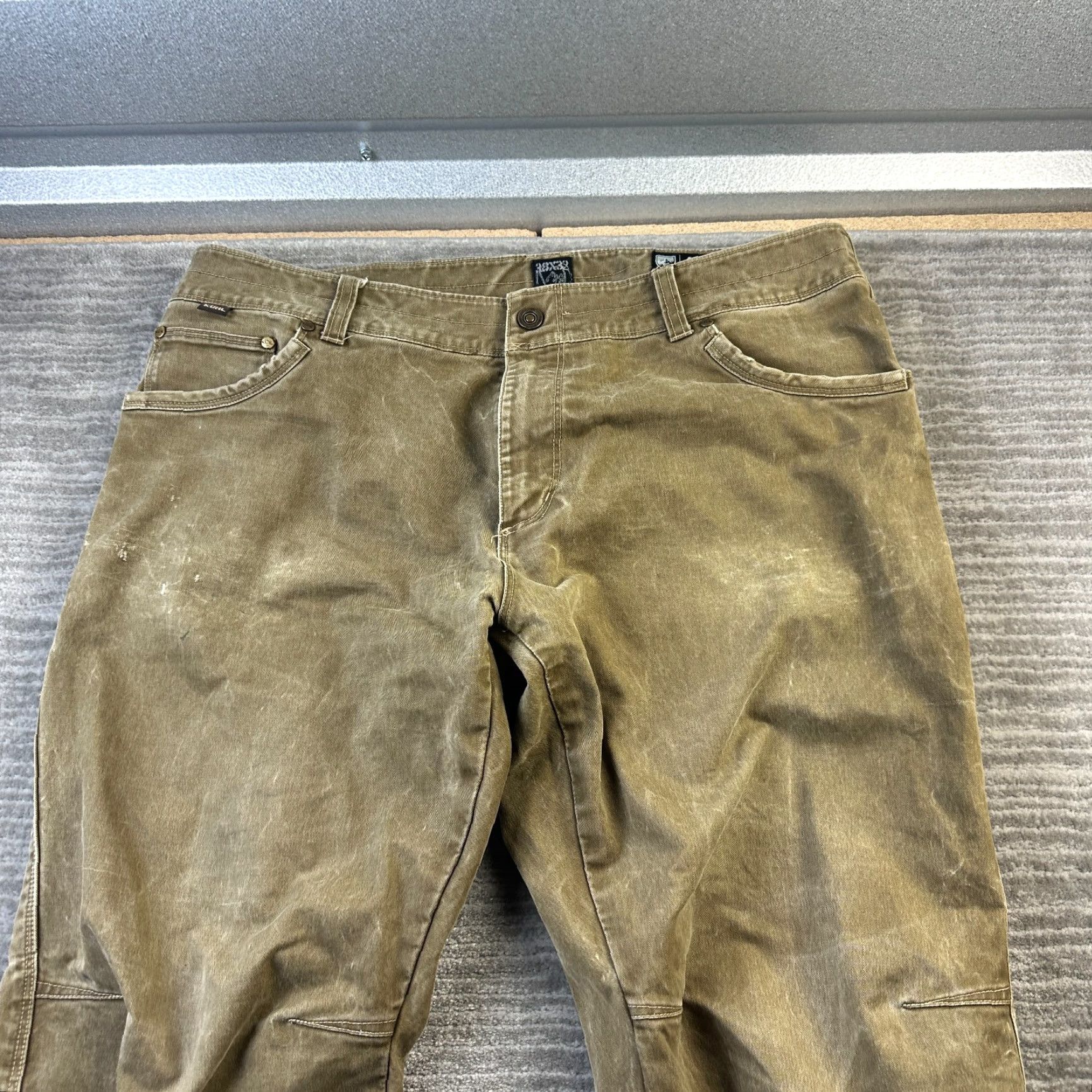 Vintage Kuhl Pants Mens 38x32 Beige Tan Straight Rydr Outdoors Hiking Chino 5-Pocket Regular Size US 38 / EU 54 - 3 Thumbnail