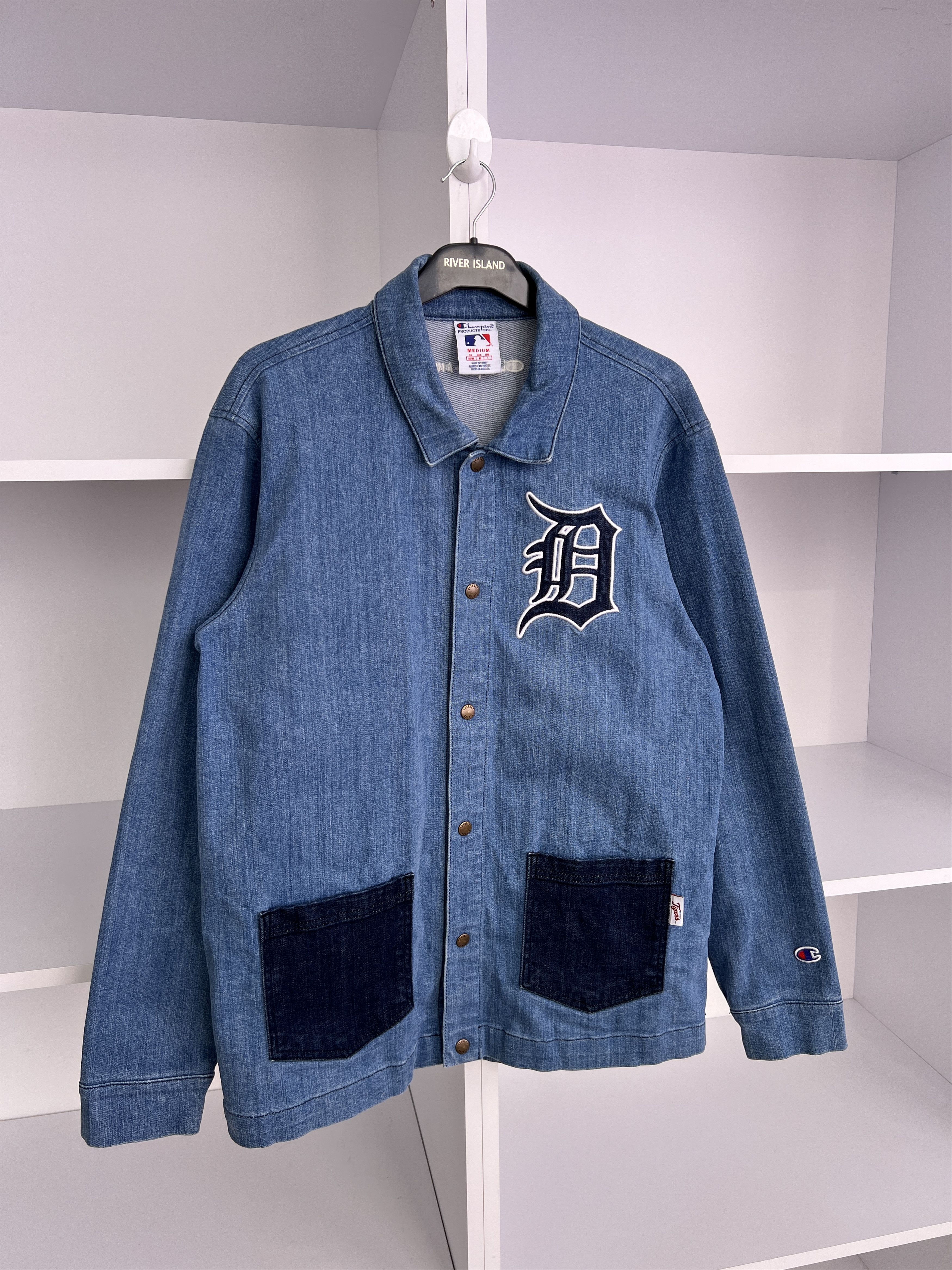 Champion × MLB × Vintage Vintage Champion Detroit Tigers MLBP jeans Button Up Shirt Size US M / EU 48-50 / 2 - 10 Thumbnail