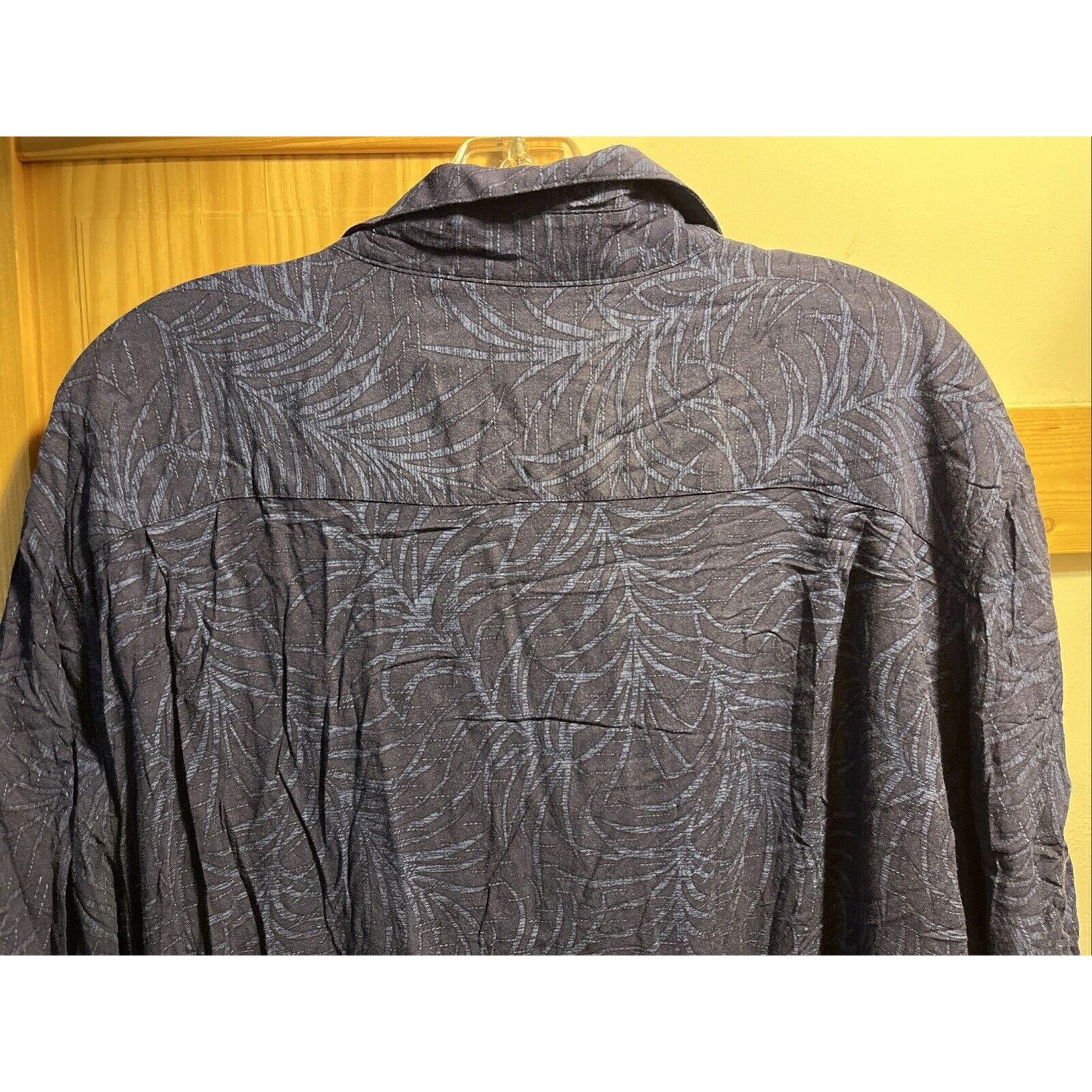 Batik Bay Batik Bay Navy Men’s L Shirt USA Flag Palm SS Hawaiian Rayon Size US L / EU 52-54 / 3 - 9 Thumbnail