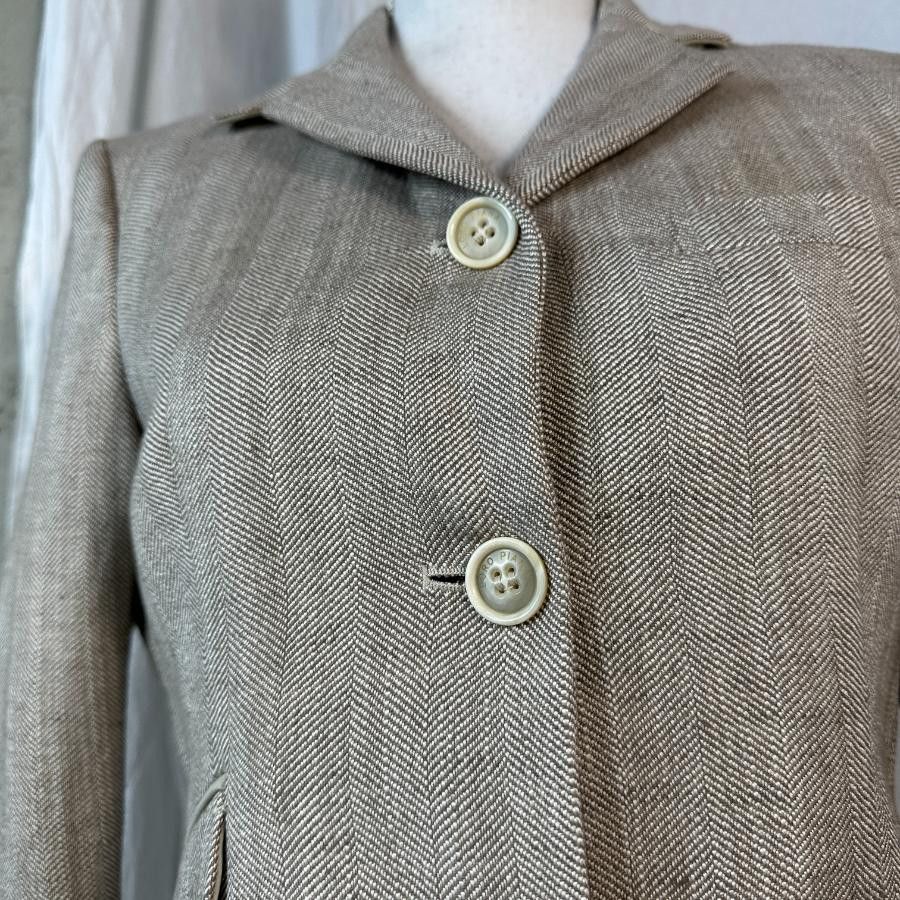 Loro Piana × Vintage Loro Piana Linen&Silk Jacket Size M / US 6-8 / IT 42-44 - 9 Thumbnail