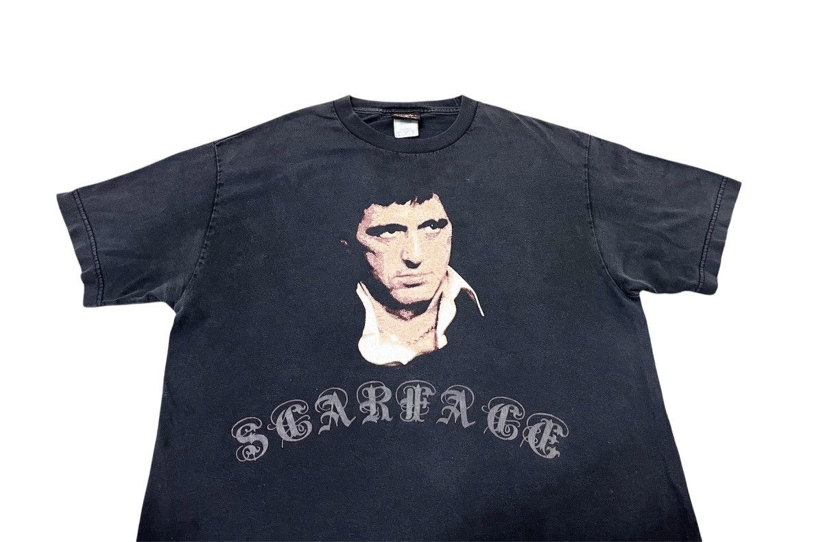 Vintage Vintage Y2K Sunfaded Scarface Tony Montana T-Shirt Size US L / EU 52-54 / 3 - 2 Thumbnail