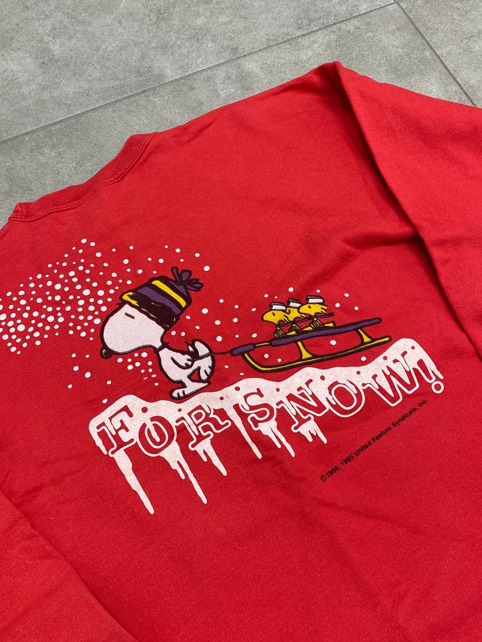 Peanuts Vintage Peanuts Snoopy Sport Christmas Snow Sweatshirt Size US XL / EU 56 / 4 - 6 Thumbnail