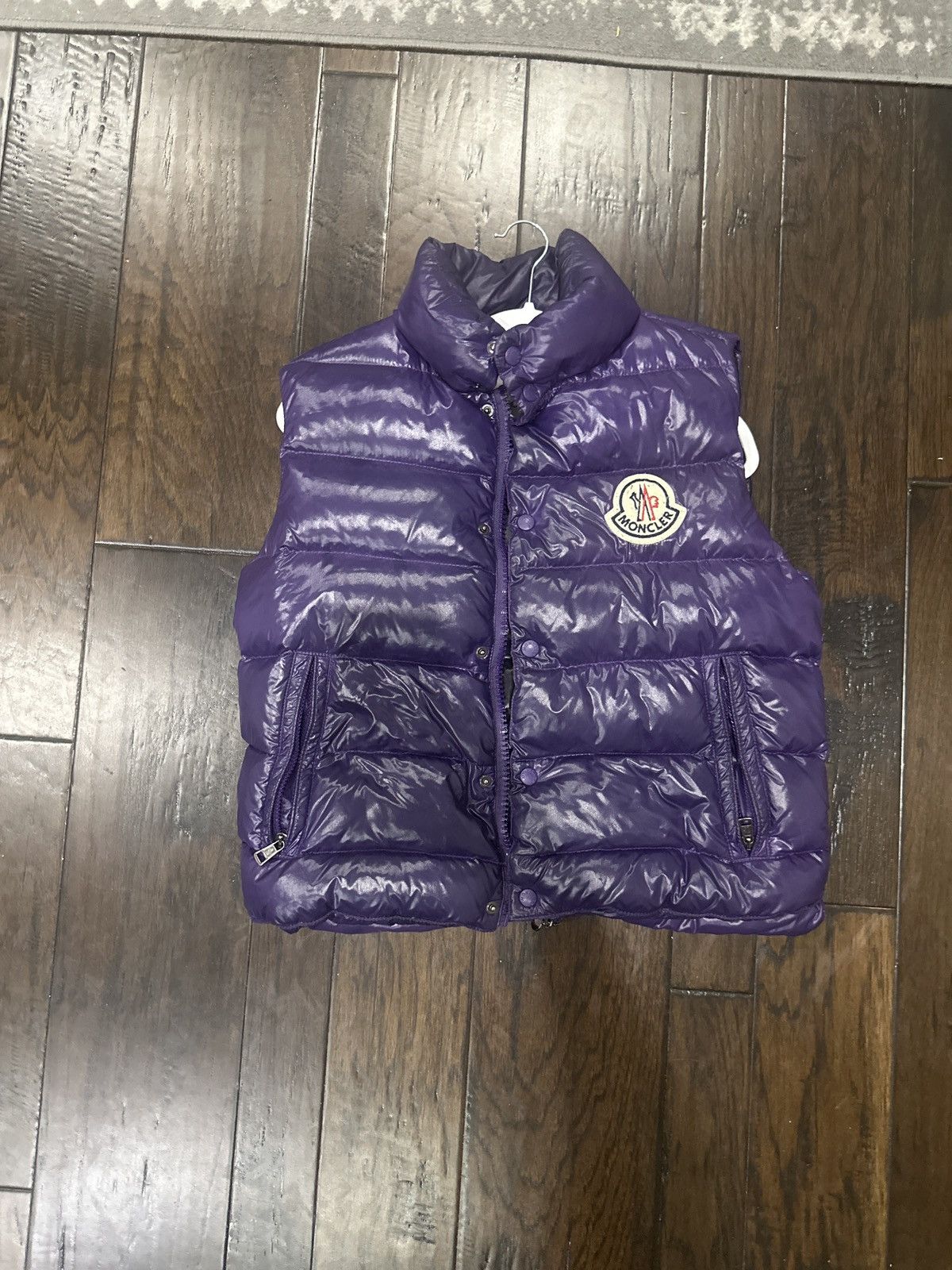 Moncler Super Rate Moncler Puffer Vest Purple Size US S / EU 44-46 / 1 - 1 Thumbnail
